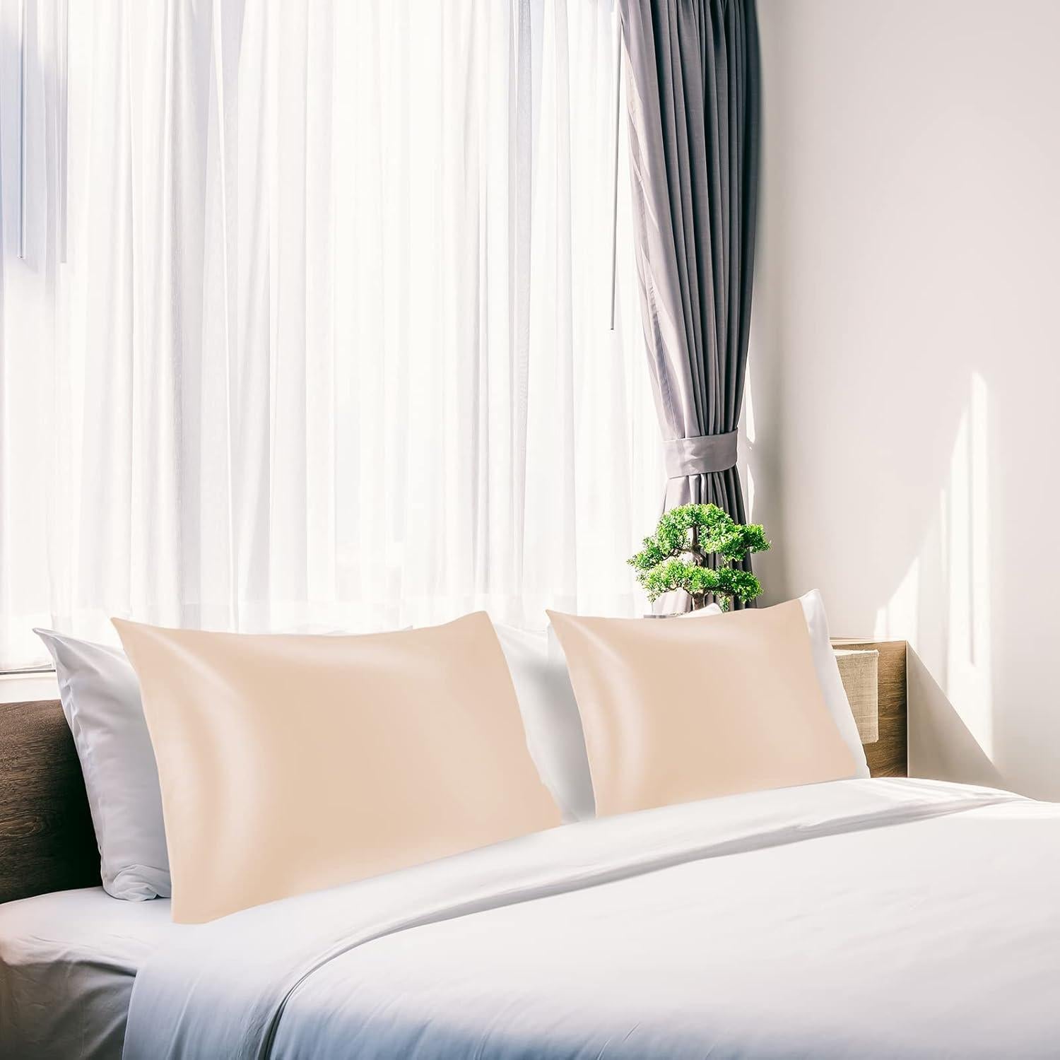 Funda de Almohada de Seda NOLRDR 100% 19 Momme Estándar 66x51cm