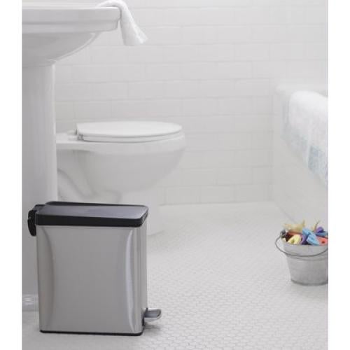 Basurero simplehuman 10L Acero Inoxidable Cepillado con Pedal