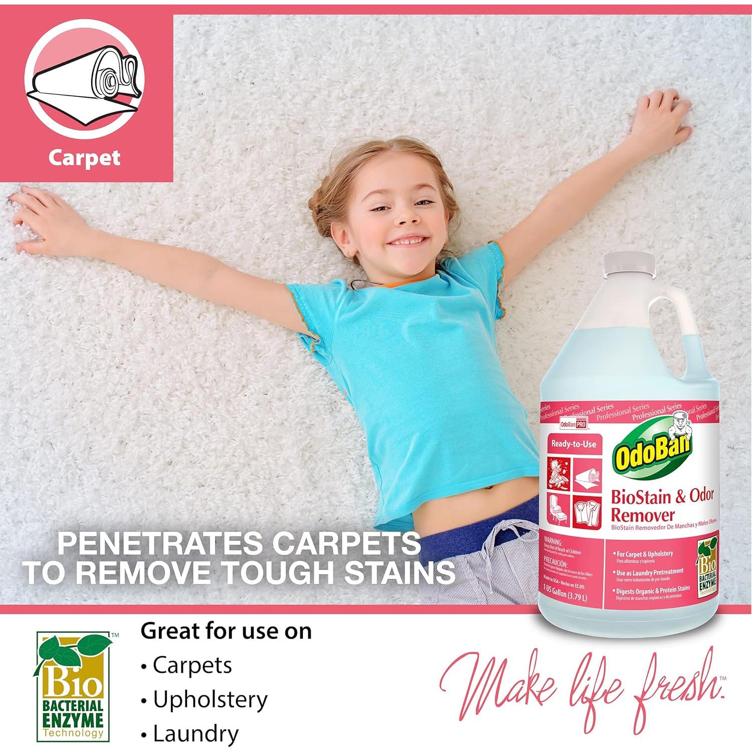 OdoBan Limpiador de Alfombras 3-en-1 y Removedor de Manchas 3.78L