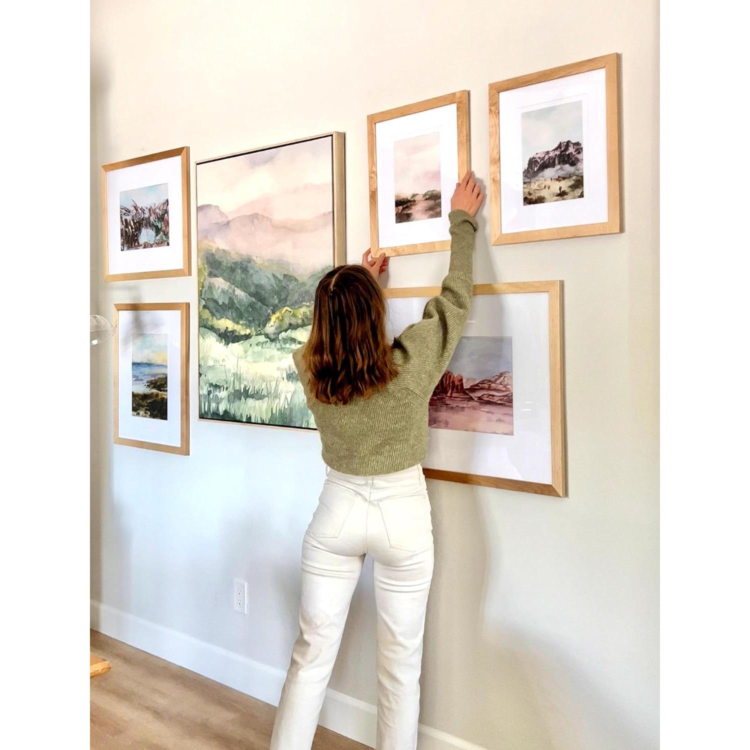 Tiras Adhesivas para Colgar Imágenes MERDTTES 40 Paquetes