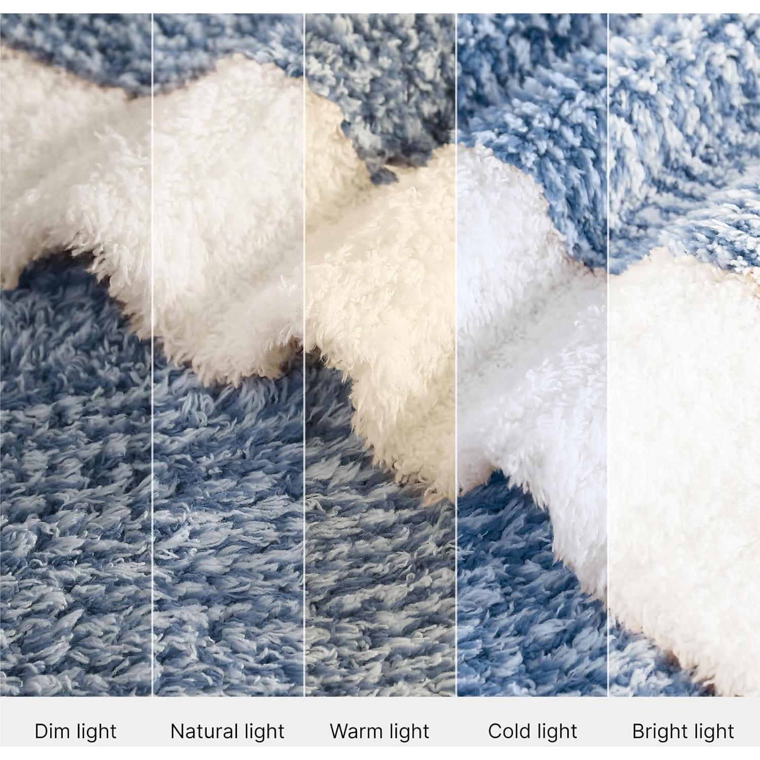 Manta WRENSONGE Lanzamiento Catiónico Azul 1.27x1.52m Suave