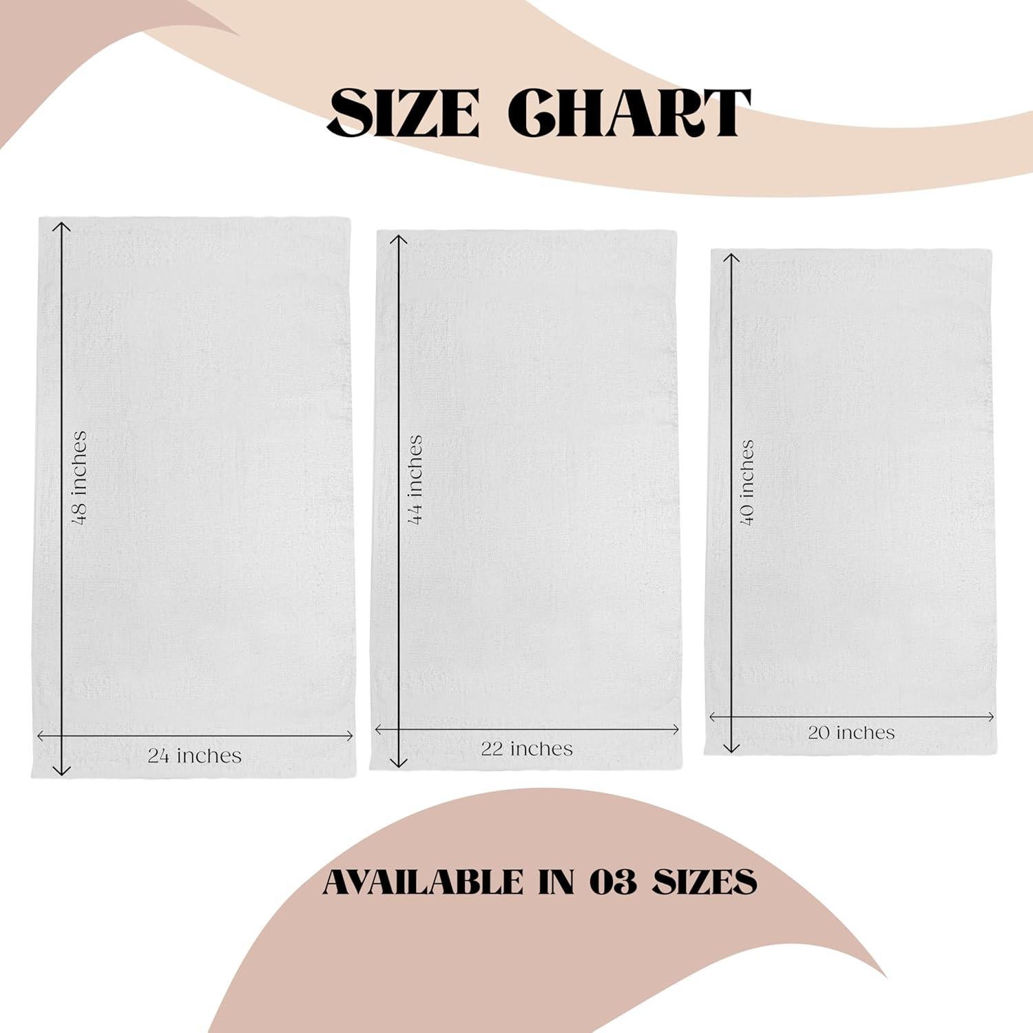 24 Toallas de Baño de Algodón STF Linen 22x44 cm Blancas