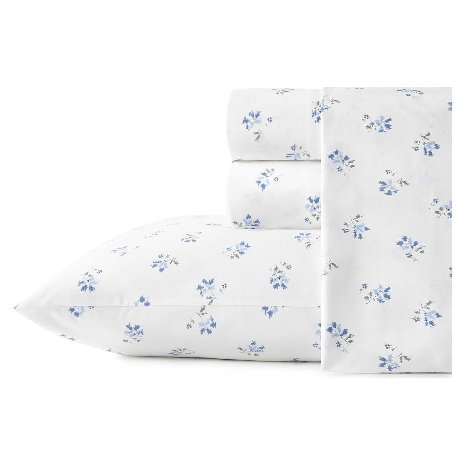 Juego de Sábanas Gemelas Cabaña de Piedra 100% Algodón Percal