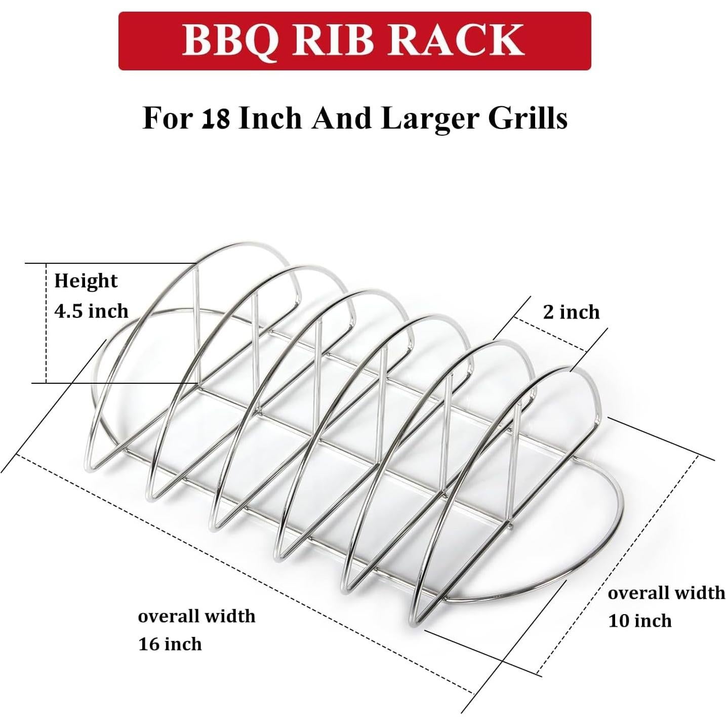 Soporte para Costillas BBQ Dracarys Acero Inoxidable 25.4cm