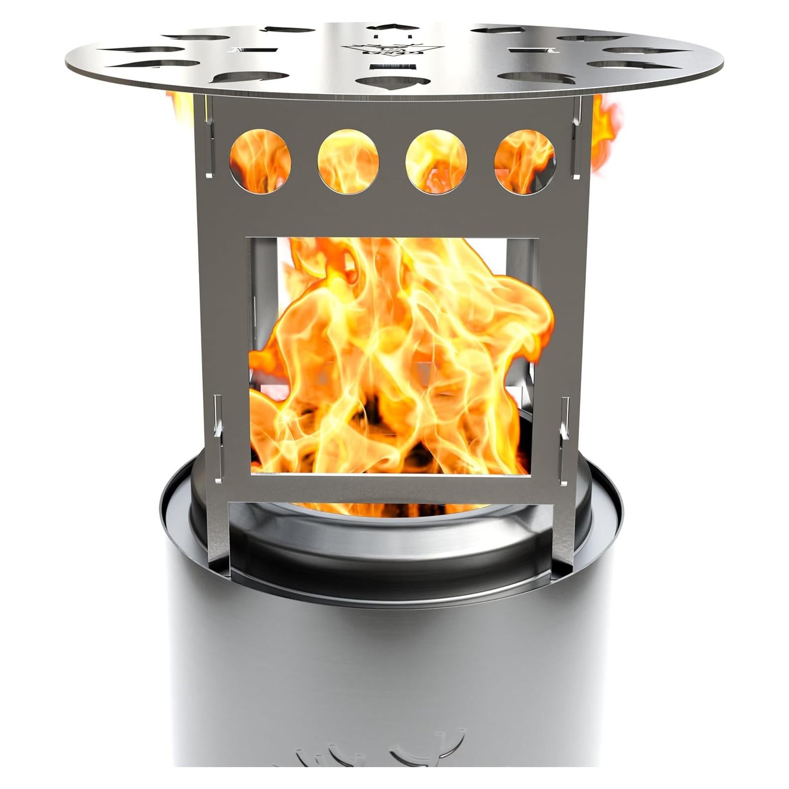 Deflector de Calor YEFU 5" para Fogata de Mesa - Acero