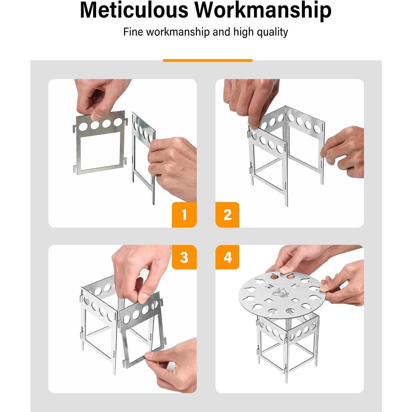 Deflector de Calor YEFU 5" para Fogata de Mesa - Acero