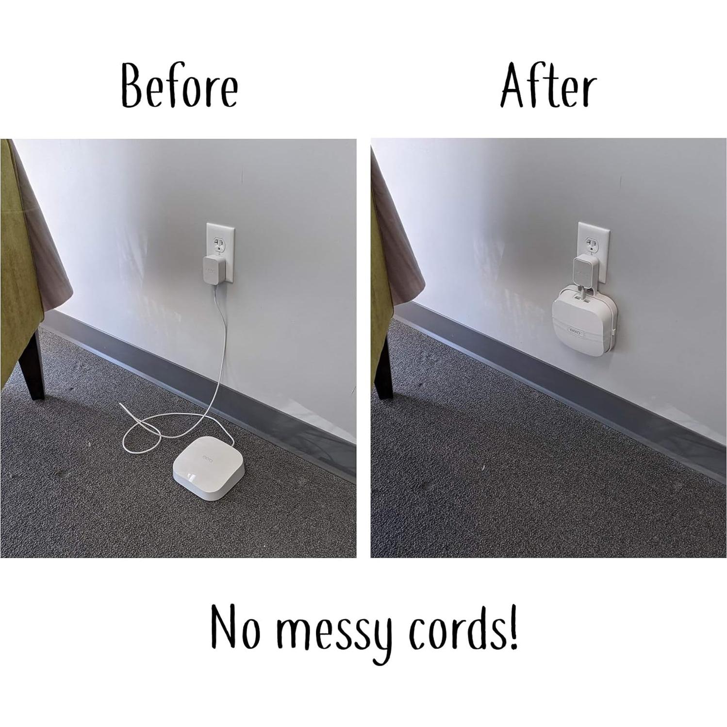 Soporte de Pared Mount Genie para eero Pro 6 y 6E - Blanco