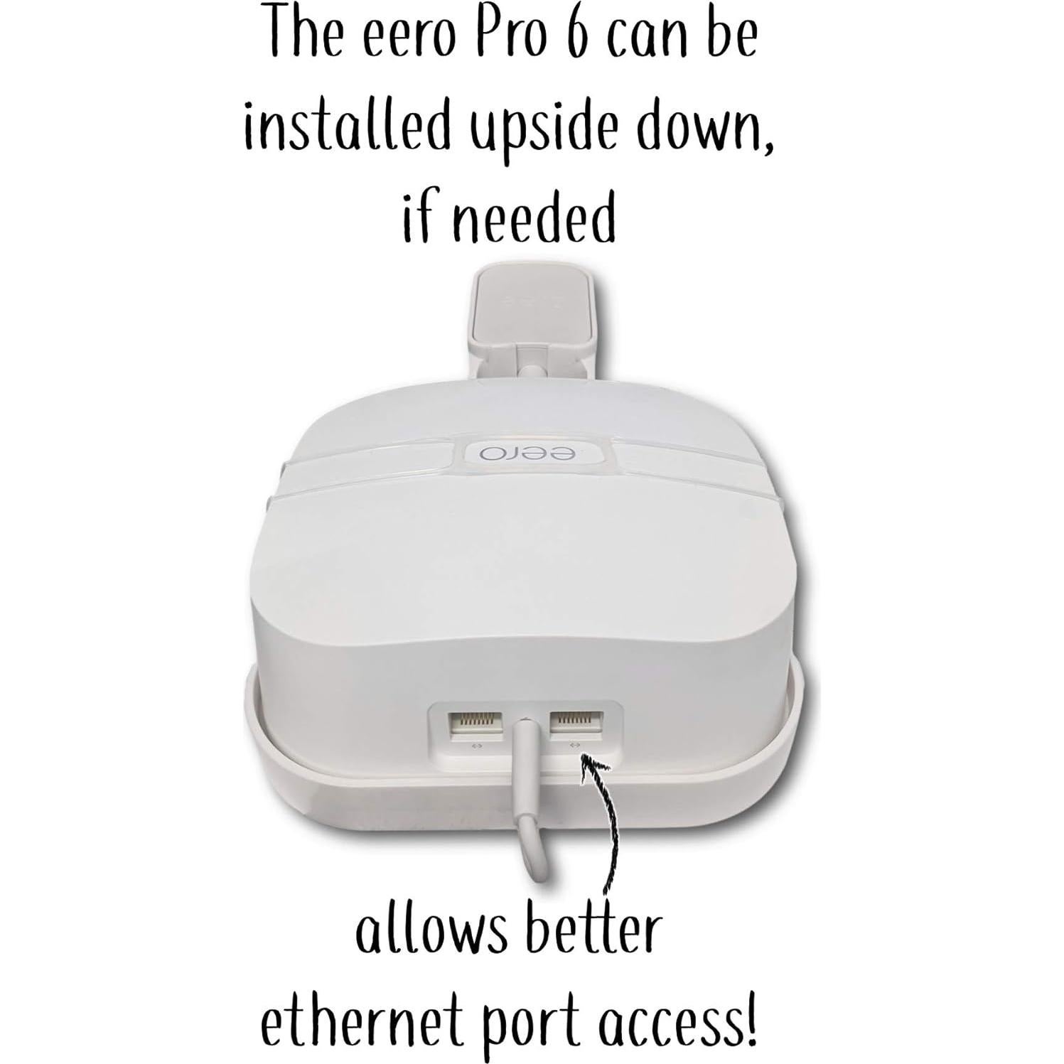 Soporte de Pared Mount Genie para eero Pro 6 y 6E - Blanco