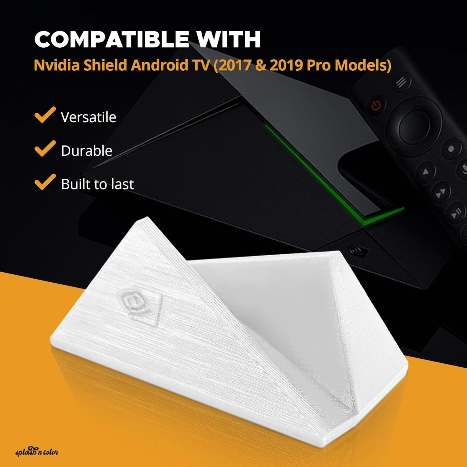 Soporte Vertical Organizador SplashNColor para Nvidia Shield TV - Blanco Ártico