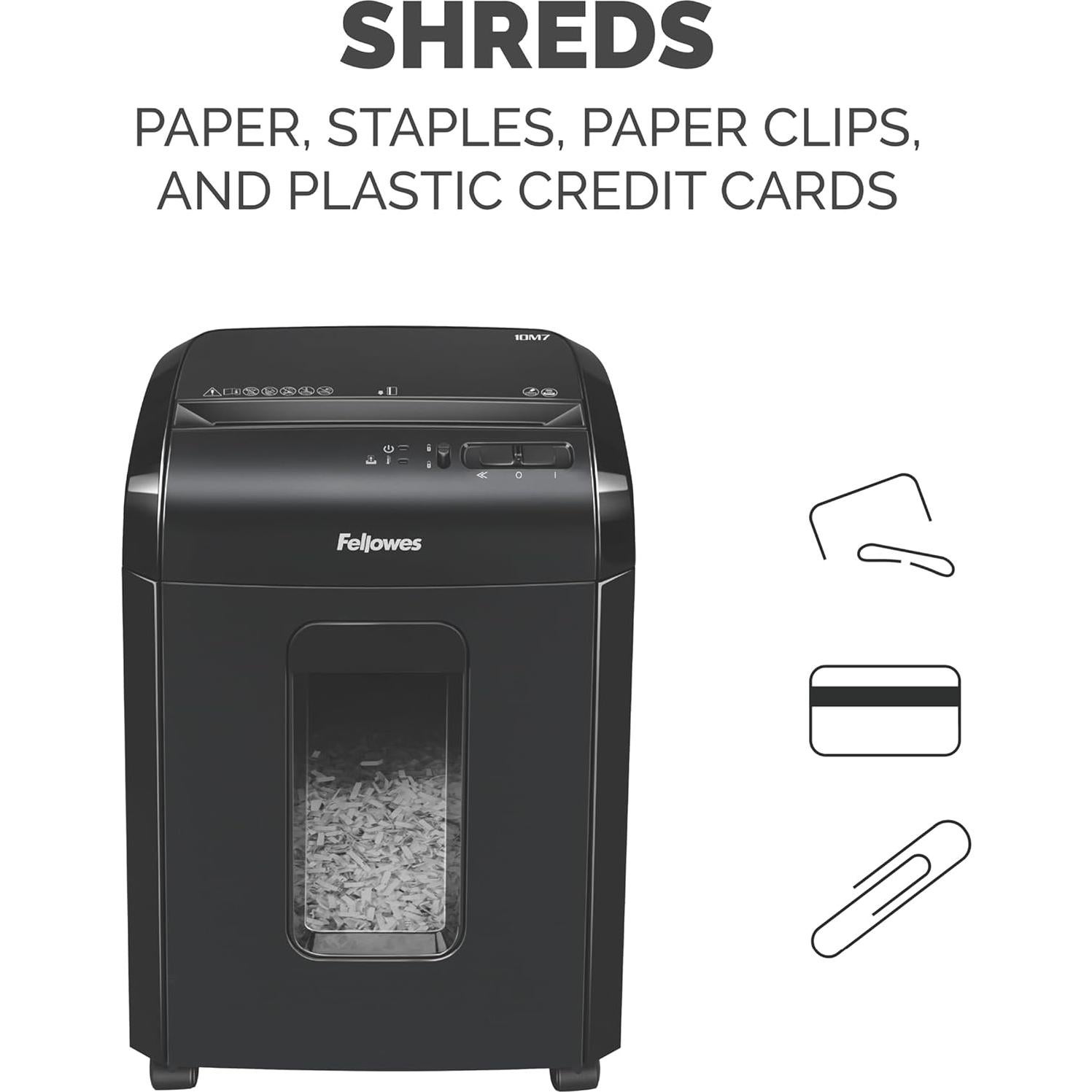 Destructora de Papel Micro-Corte Fellowes 10M7 - 10 Hojas