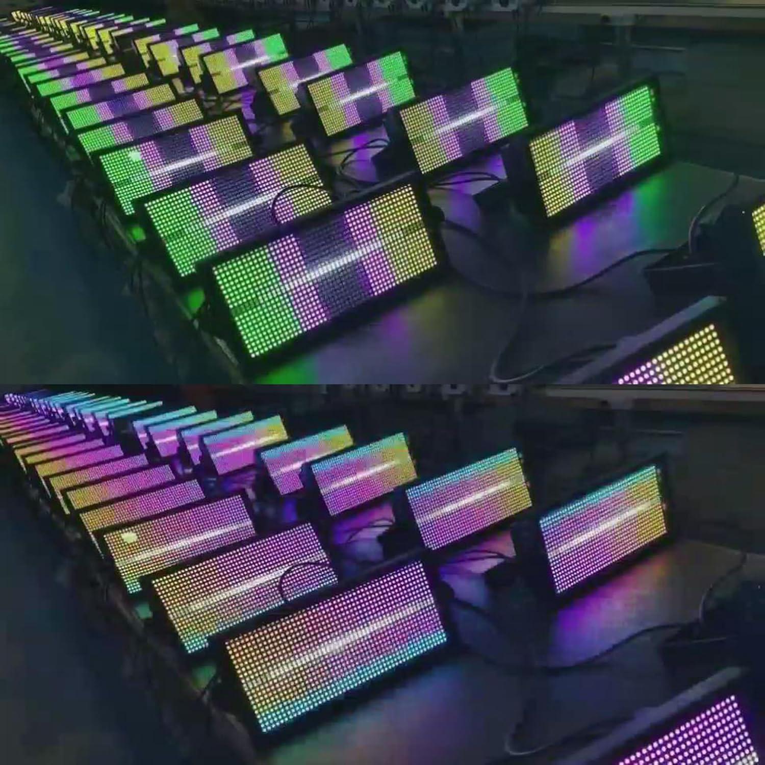 Luz Estroboscópica LED JUNMAN 200W DMX512 RGBW para Eventos