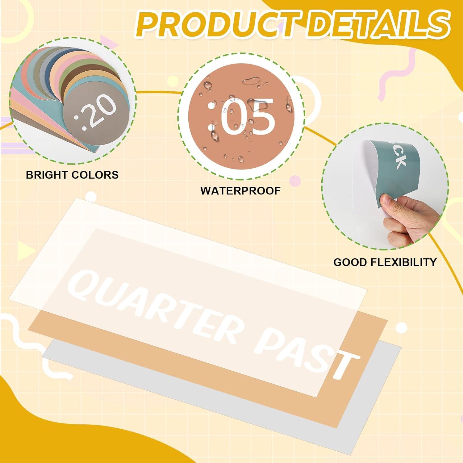 Kit de Reloj de Enseñanza para Niños Sereliy Boho 16 Piezas