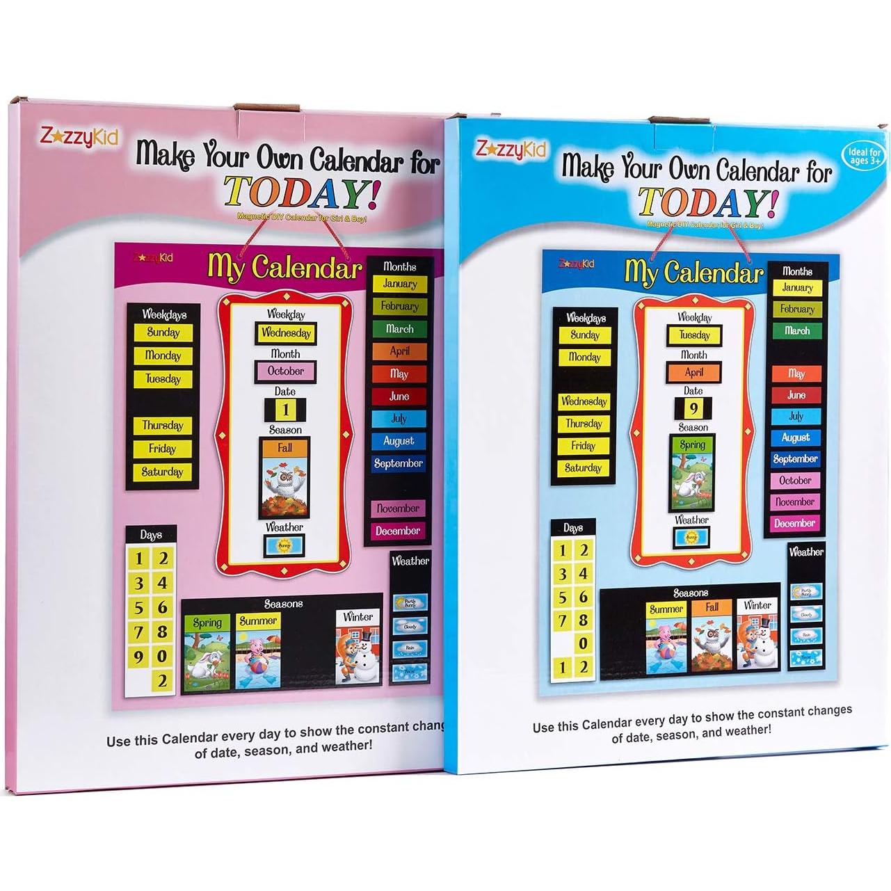 Calendario Magnético ZazzyKid para Niños - Clima y Estaciones
