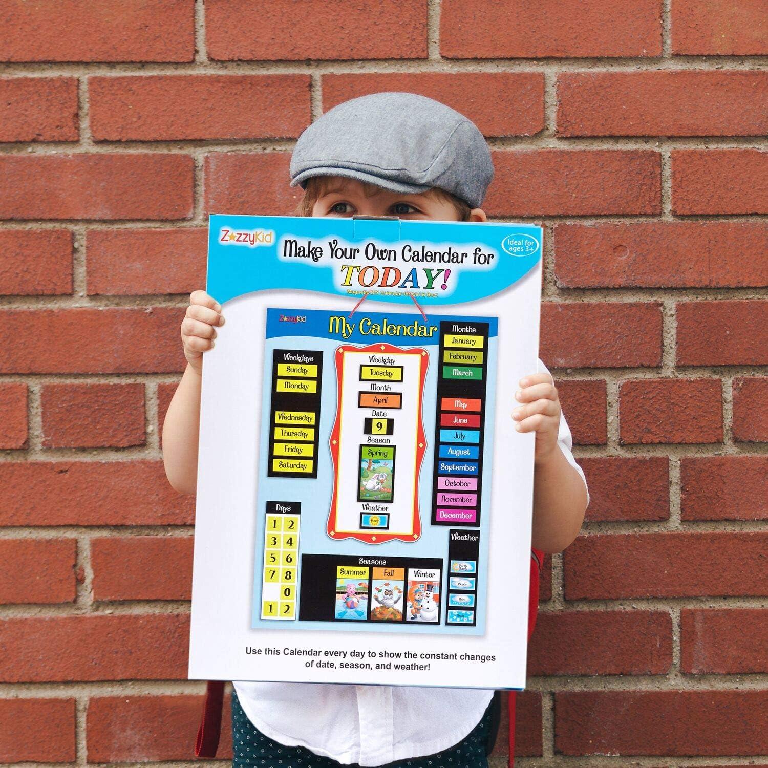 Calendario Magnético ZazzyKid para Niños - Clima y Estaciones