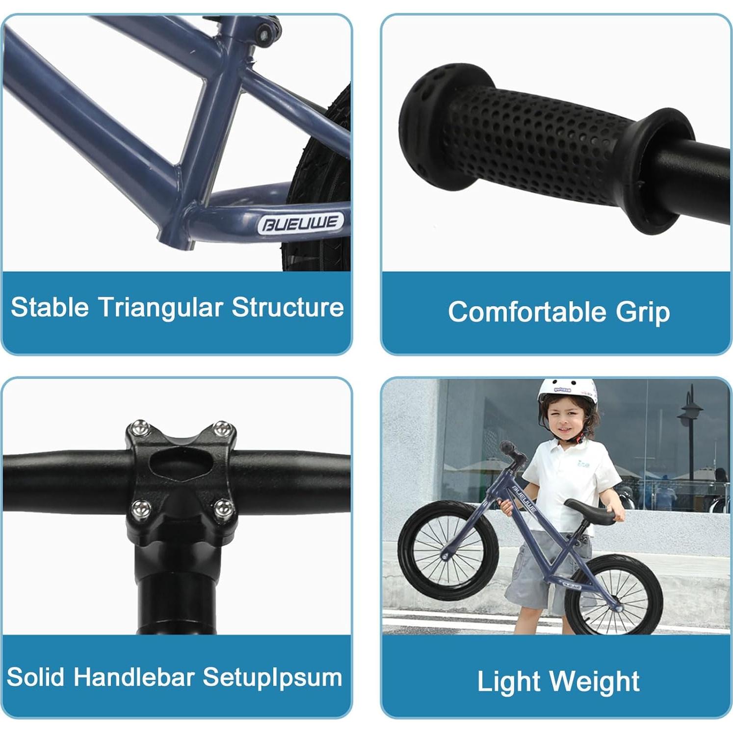 Bicicleta de Equilibrio Gaslike 16" para Niños 4-8 Años