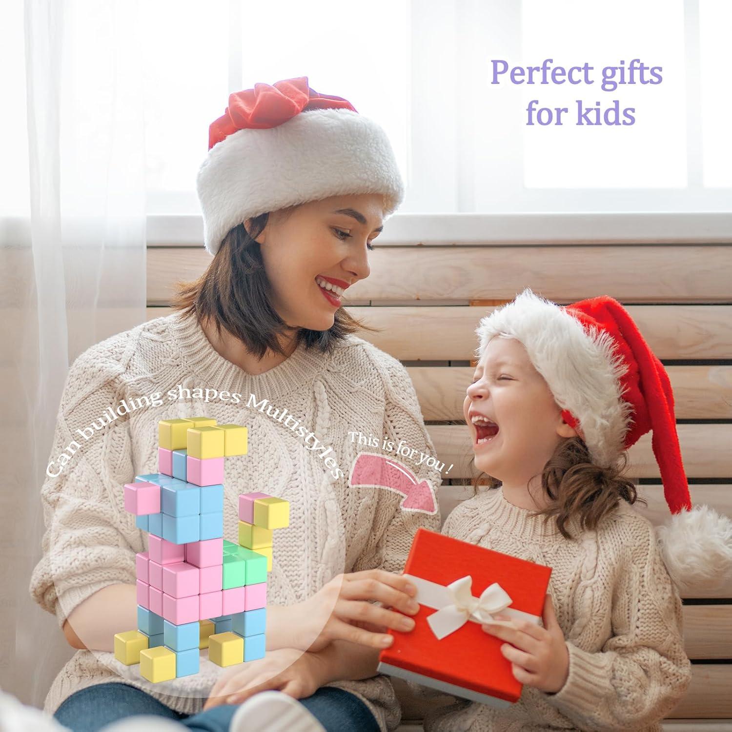 Bloques Magnéticos SFLJSJW 45PCS para Niños 3-6 Años