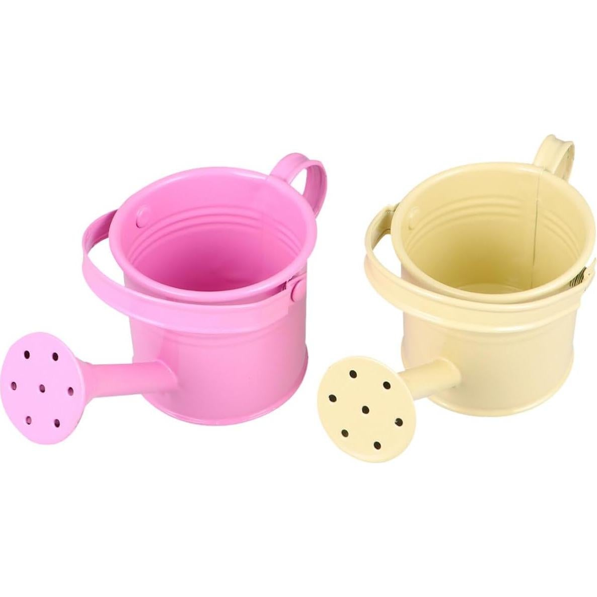 Regaderas de Metal para Niños DOITOOL 2PCS Beige y Rosa