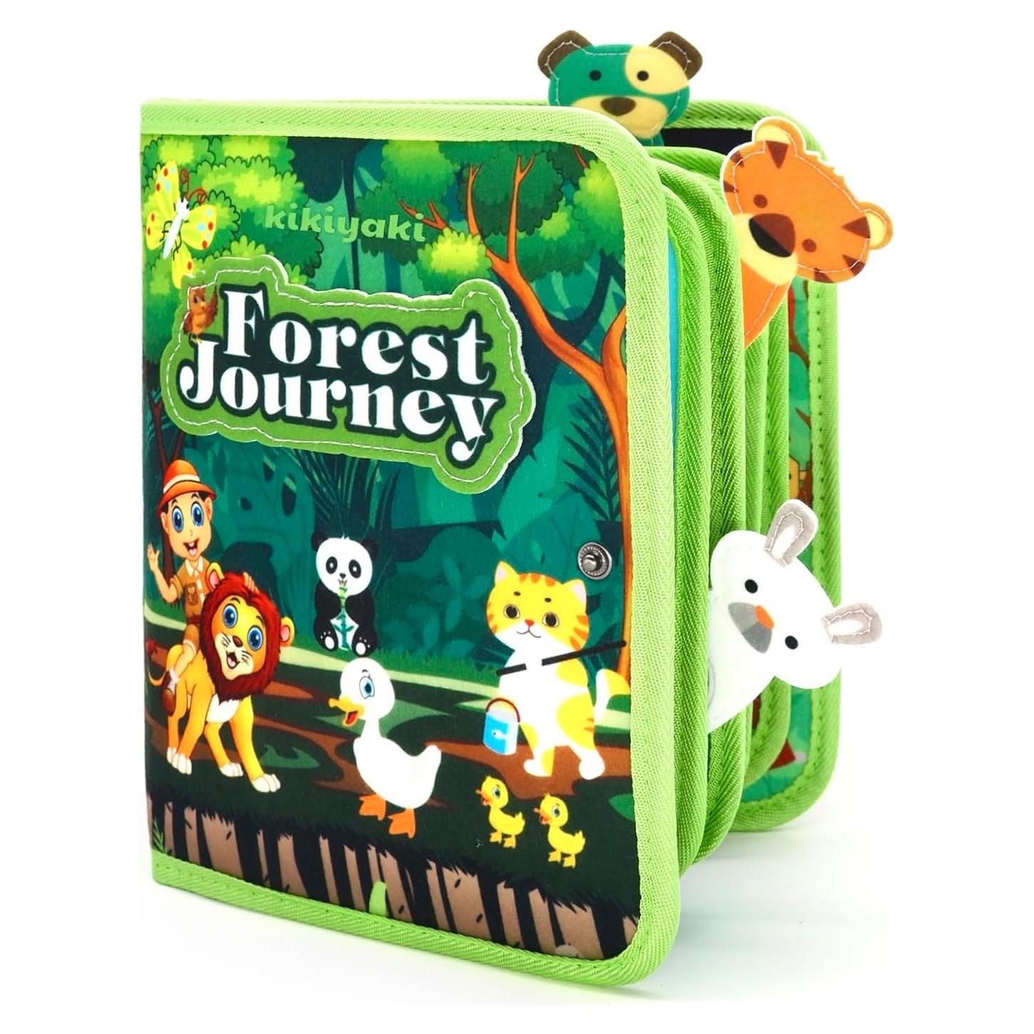 Libro Ocupado Montessori Kikiyaki Bosque 20 en 1 para Niños