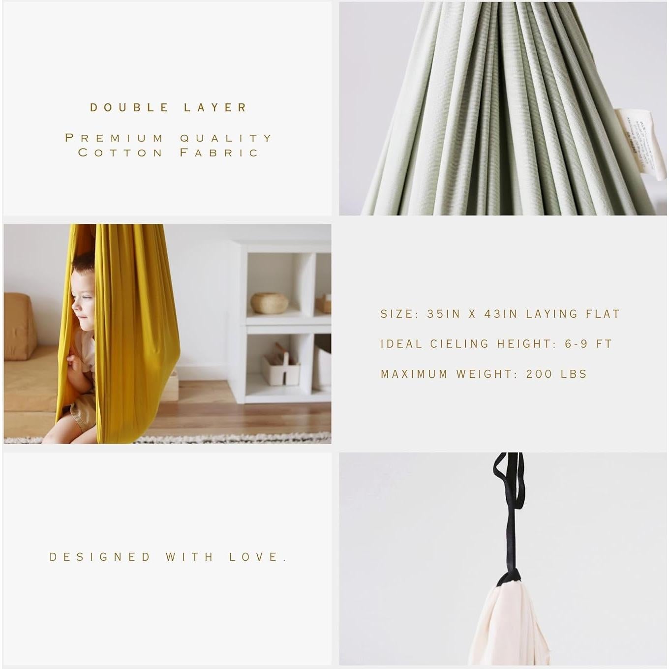 Columpio Sensorial Doble Capa Marlowe & Co Sage 90.7 kg