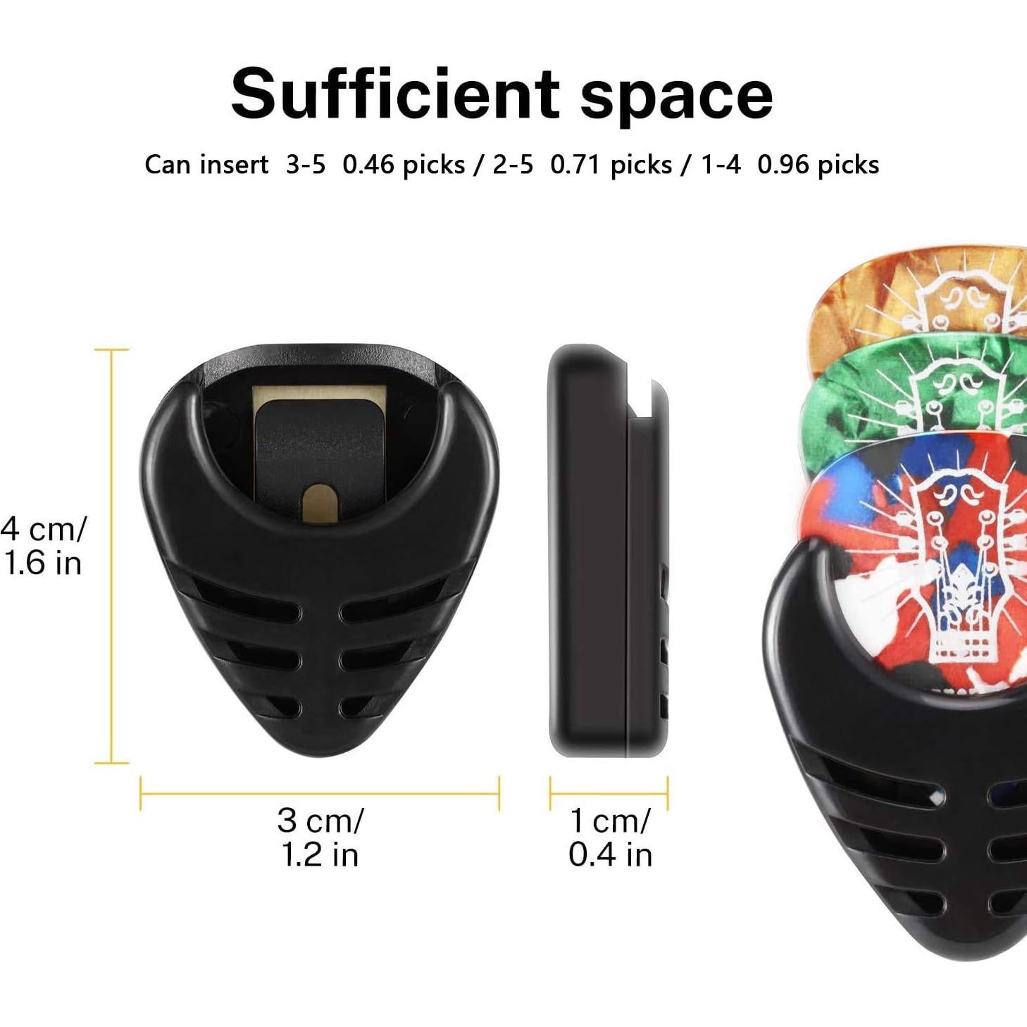 Soporte para Púas de Guitarra Donner con 10 Púas y 3 Soportes