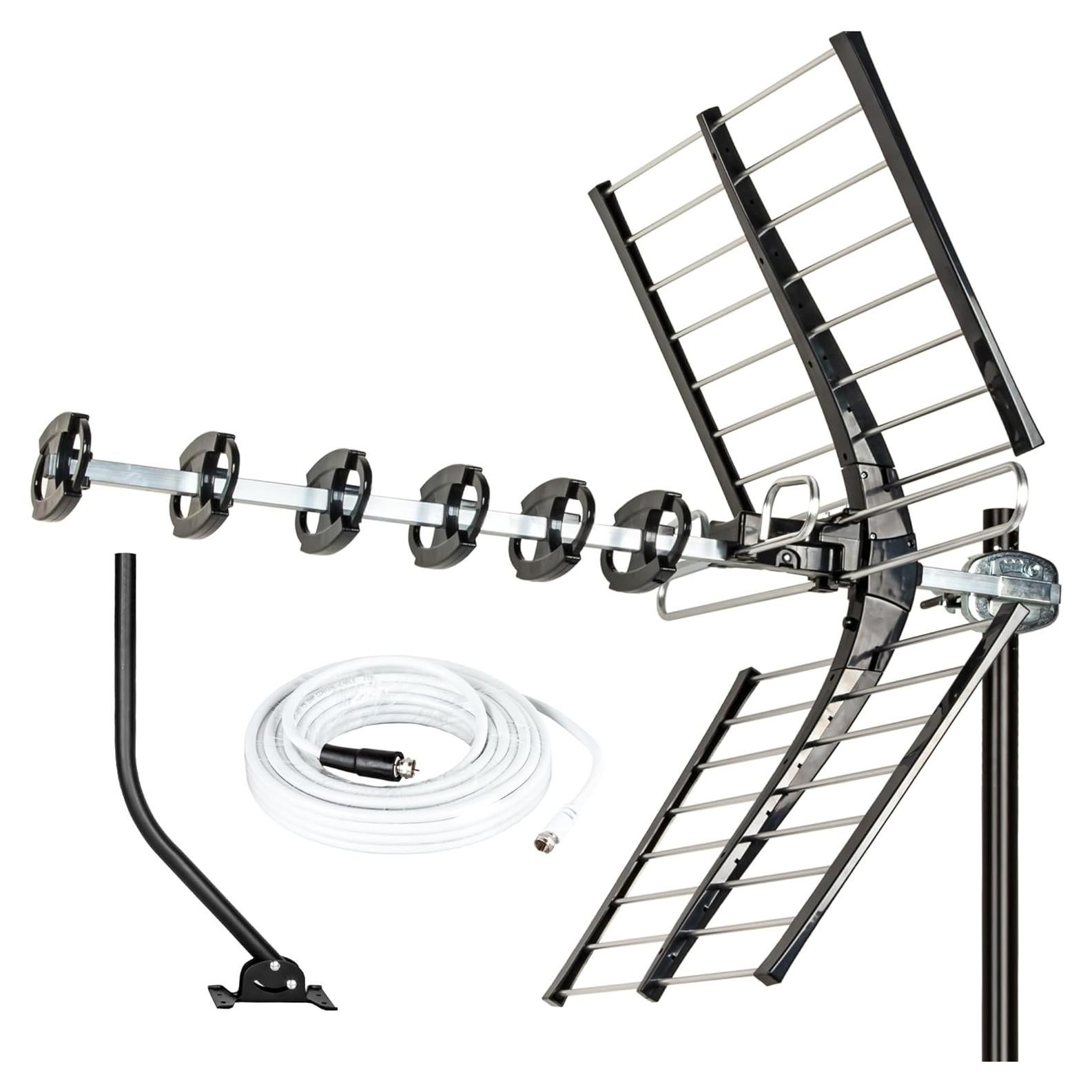 Antena de TV Exterior Five Star 200 Millas 4K HD VHF UHF