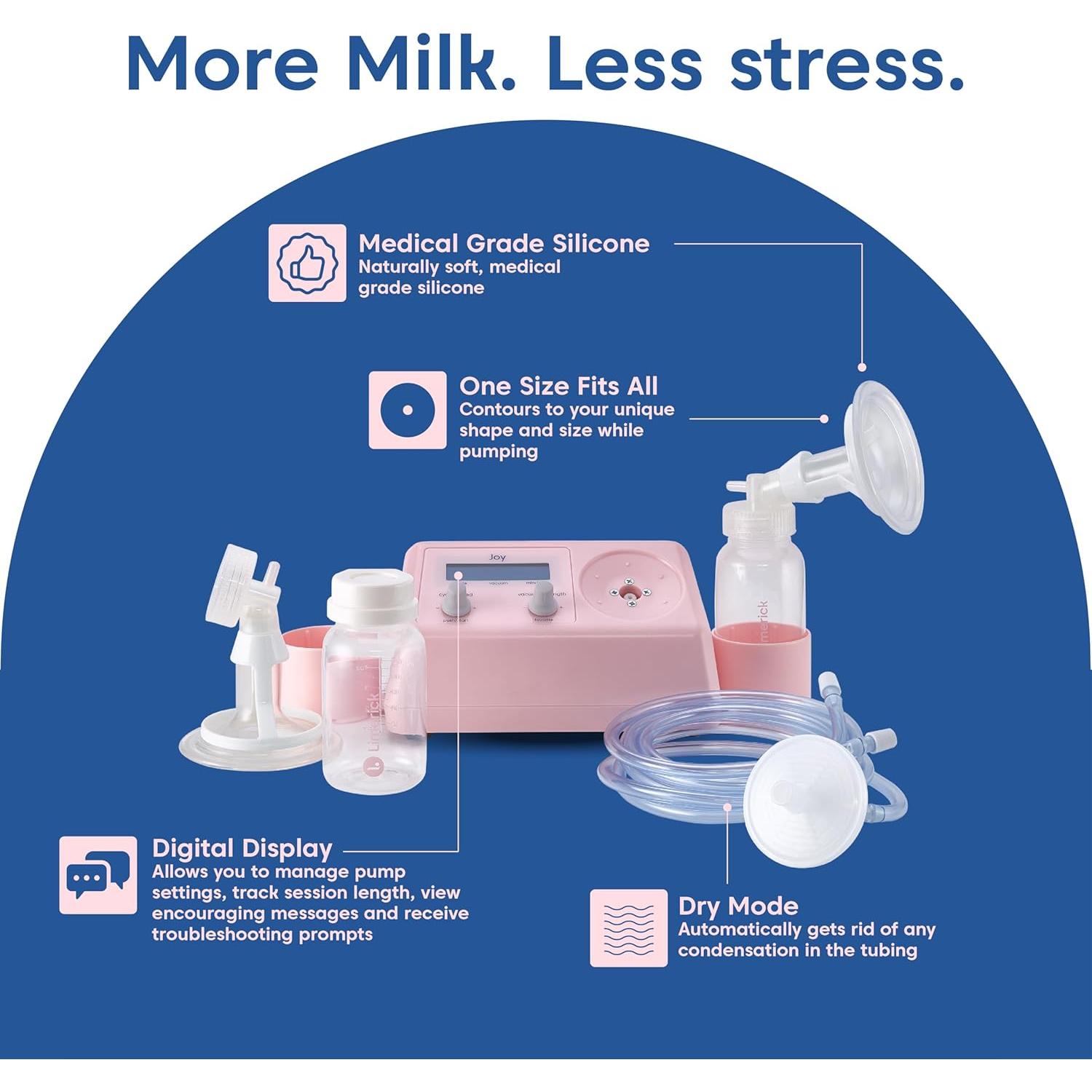 Bomba de Pecho Eléctrica Limerick Joy, Portátil, Digital, 2.27kg