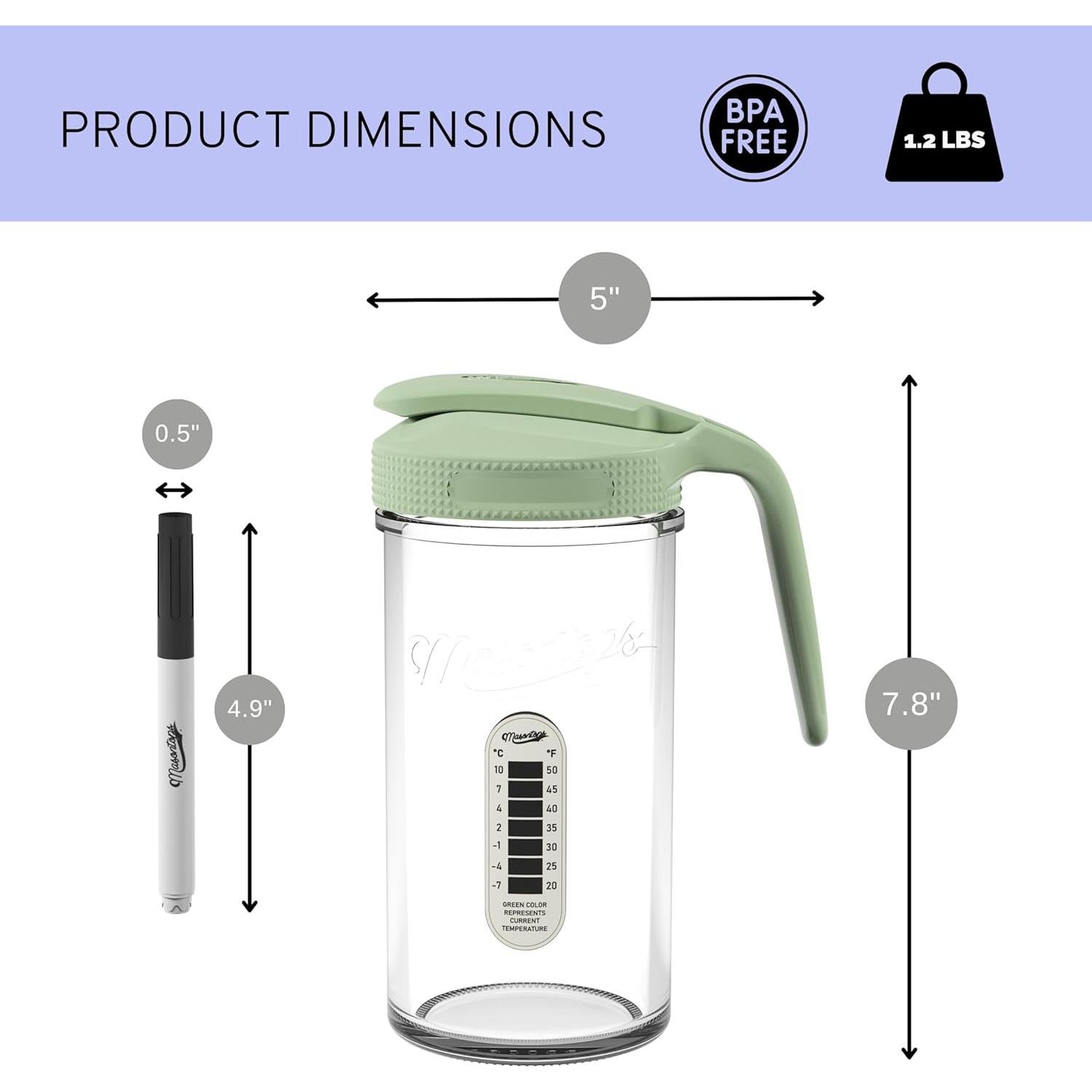 Kit Almacenamiento Leche Materna Masontops 710ml Vidrio Hermético