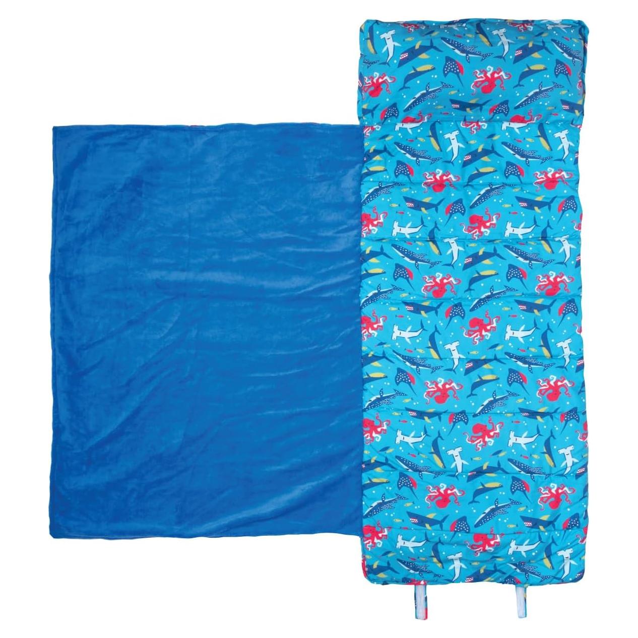 Esteras de Siesta Stephen Joseph Tiburón Azul con Almohada