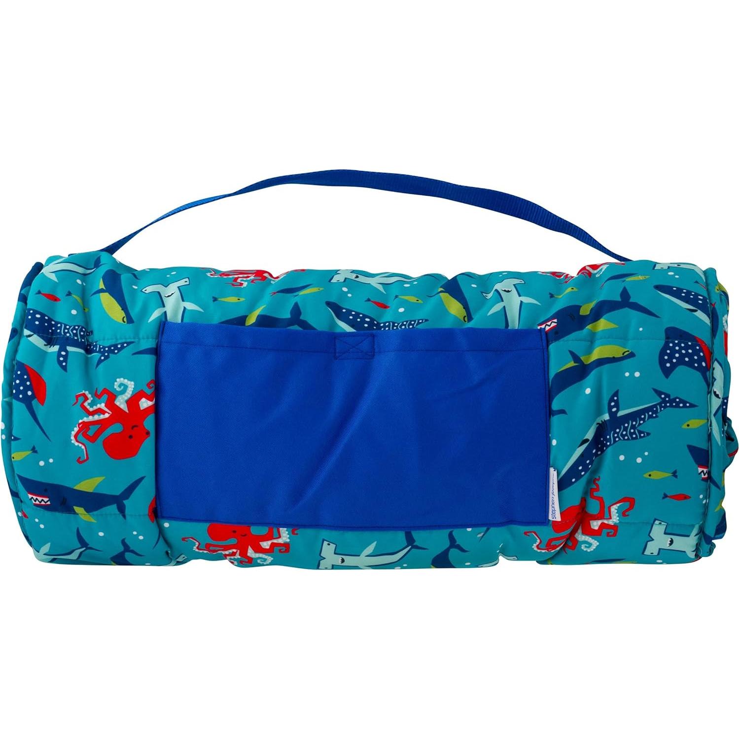 Esteras de Siesta Stephen Joseph Tiburón Azul con Almohada