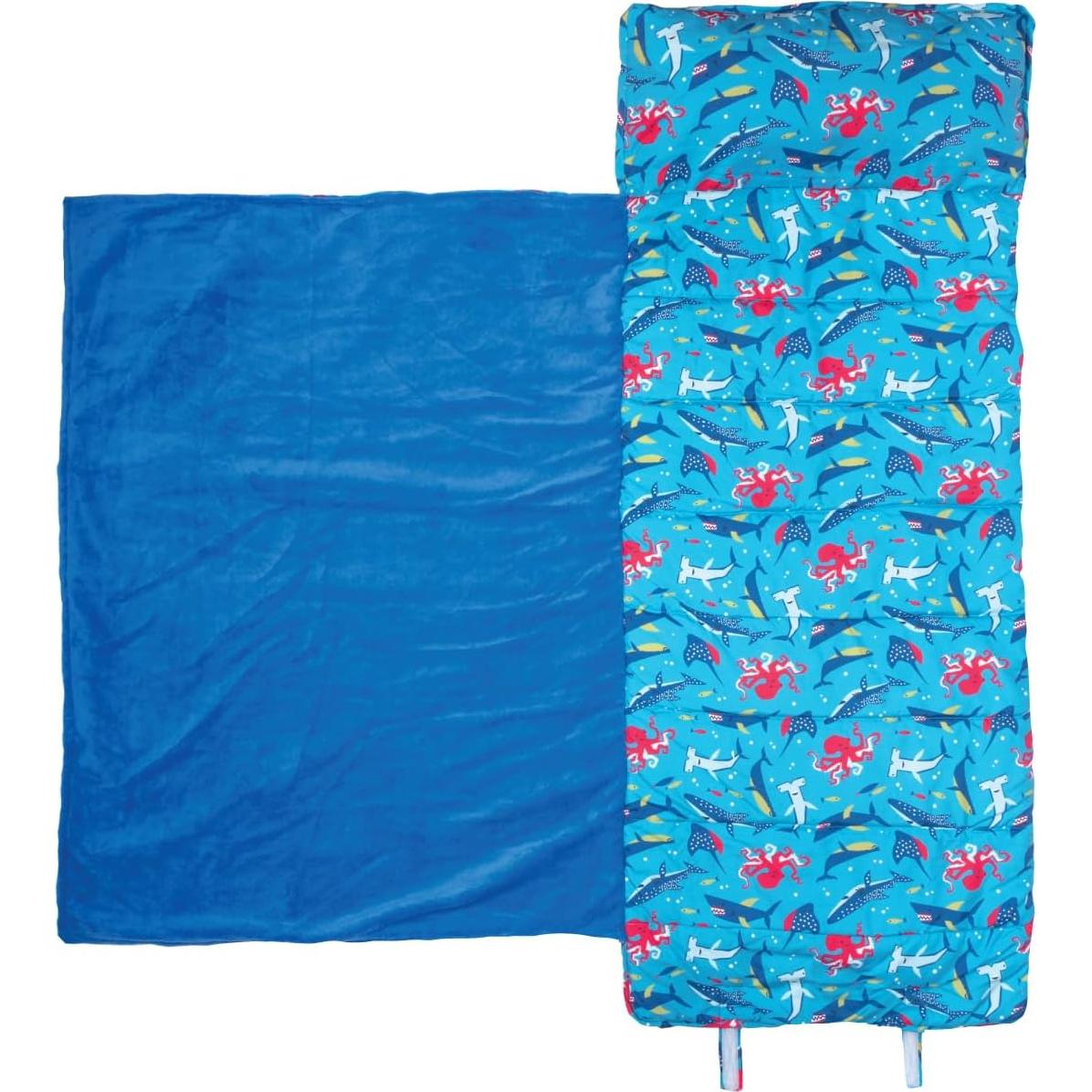 Esteras de Siesta Stephen Joseph Tiburón Azul con Almohada