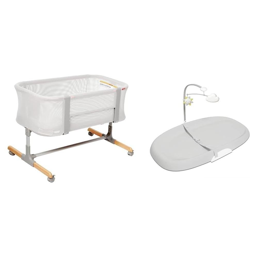 Cuna para Bebé Skip Hop 2-en-1 Lateral e Independiente Gris