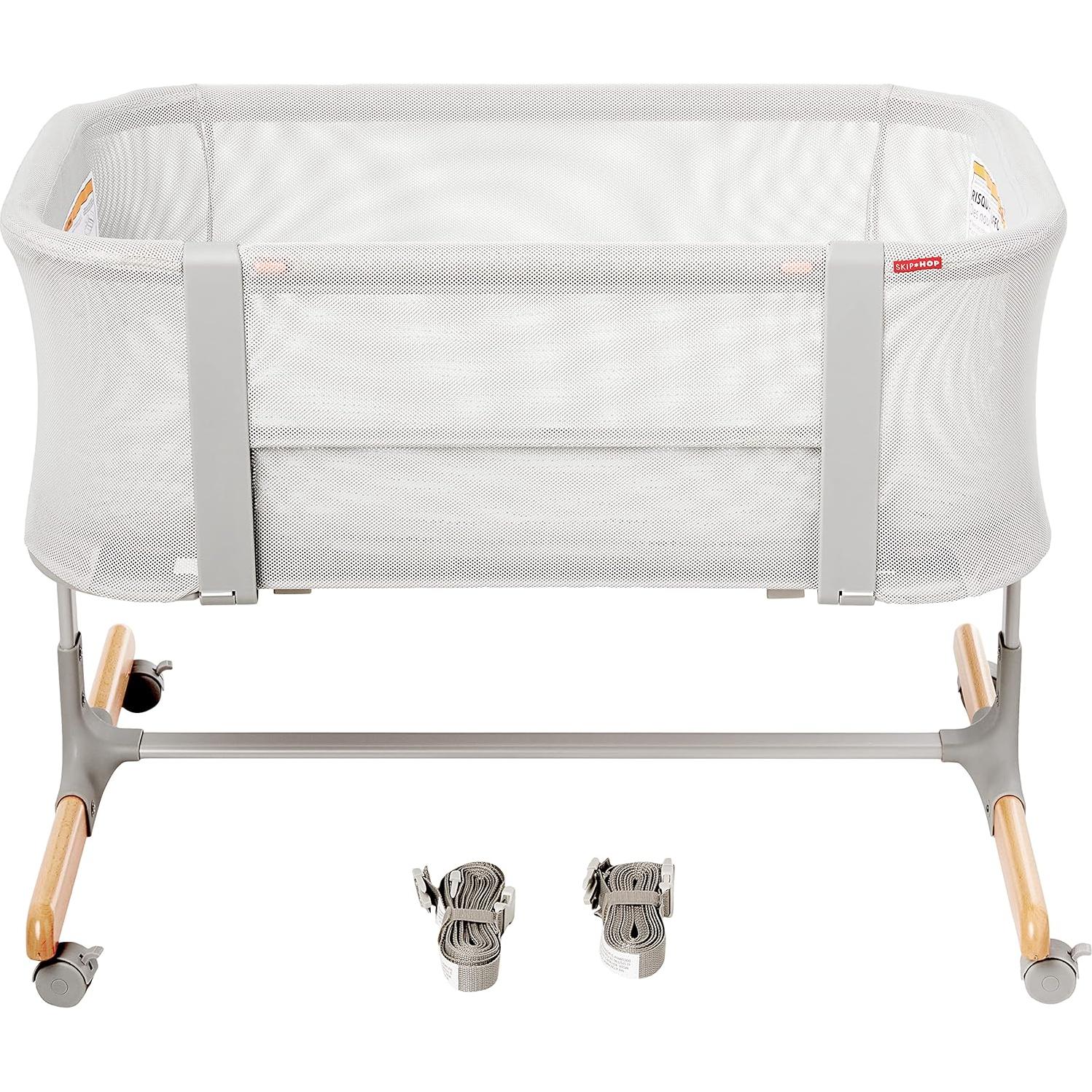 Cuna para Bebé Skip Hop 2-en-1 Lateral e Independiente Gris