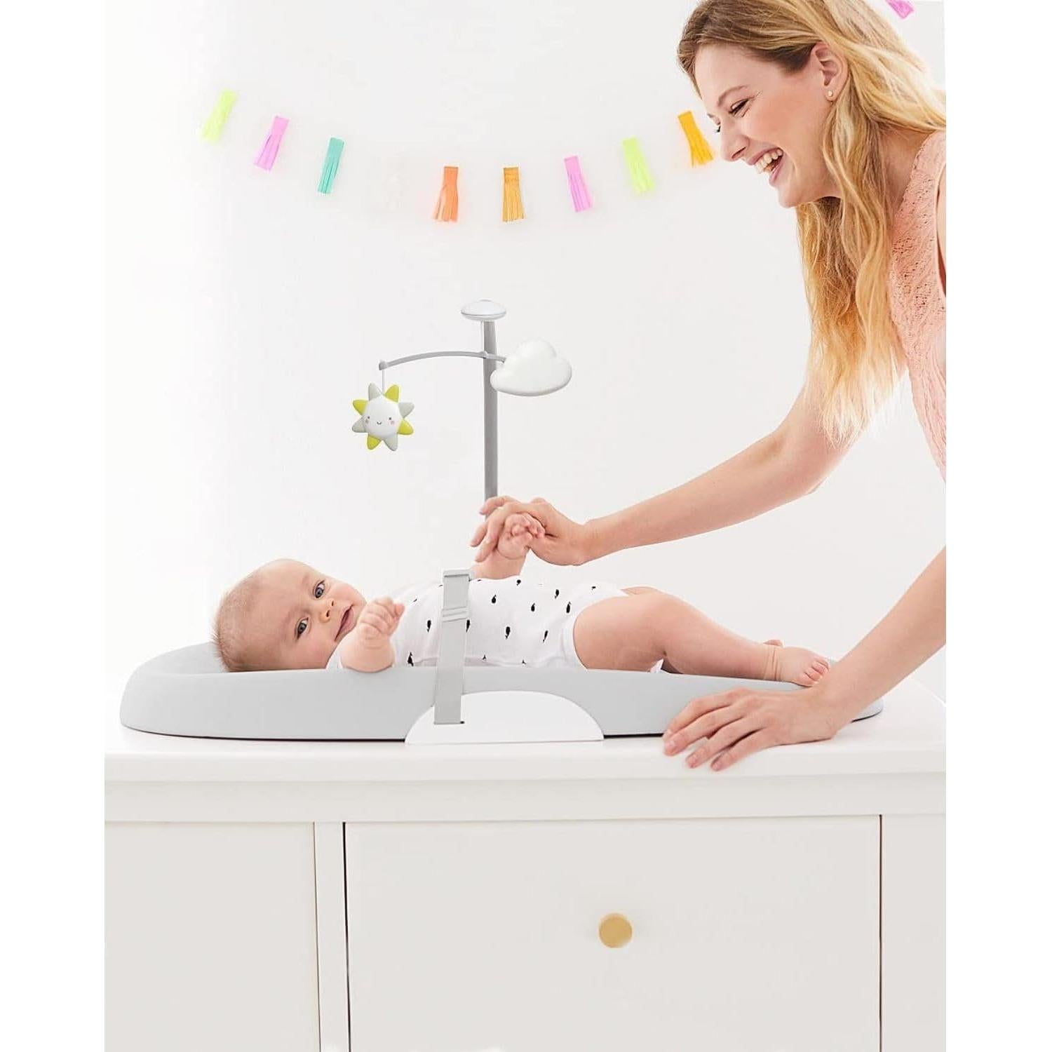 Cuna para Bebé Skip Hop 2-en-1 Lateral e Independiente Gris