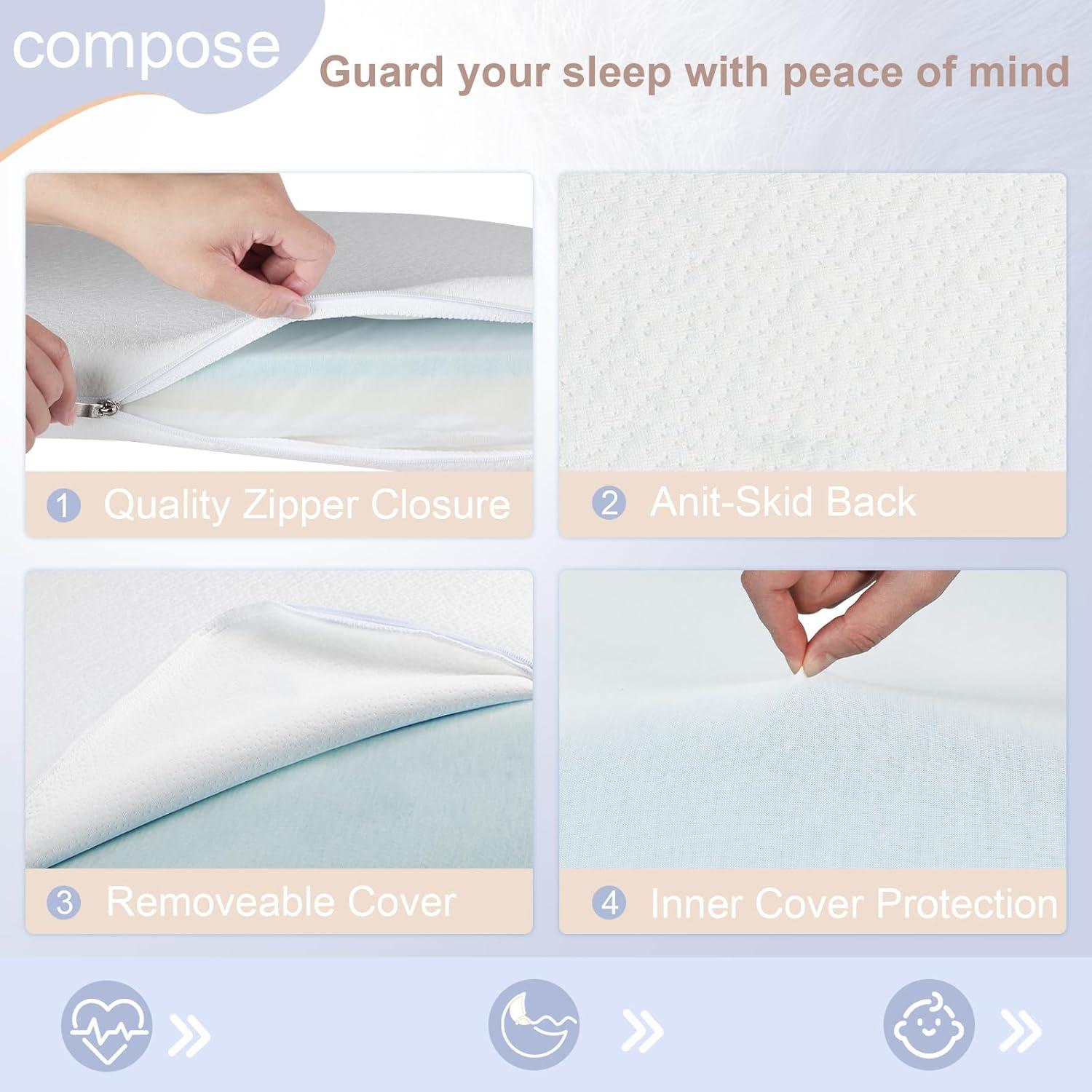 Colchón de cuna NeoBorn 61x52.8 cm viscoelástico impermeable