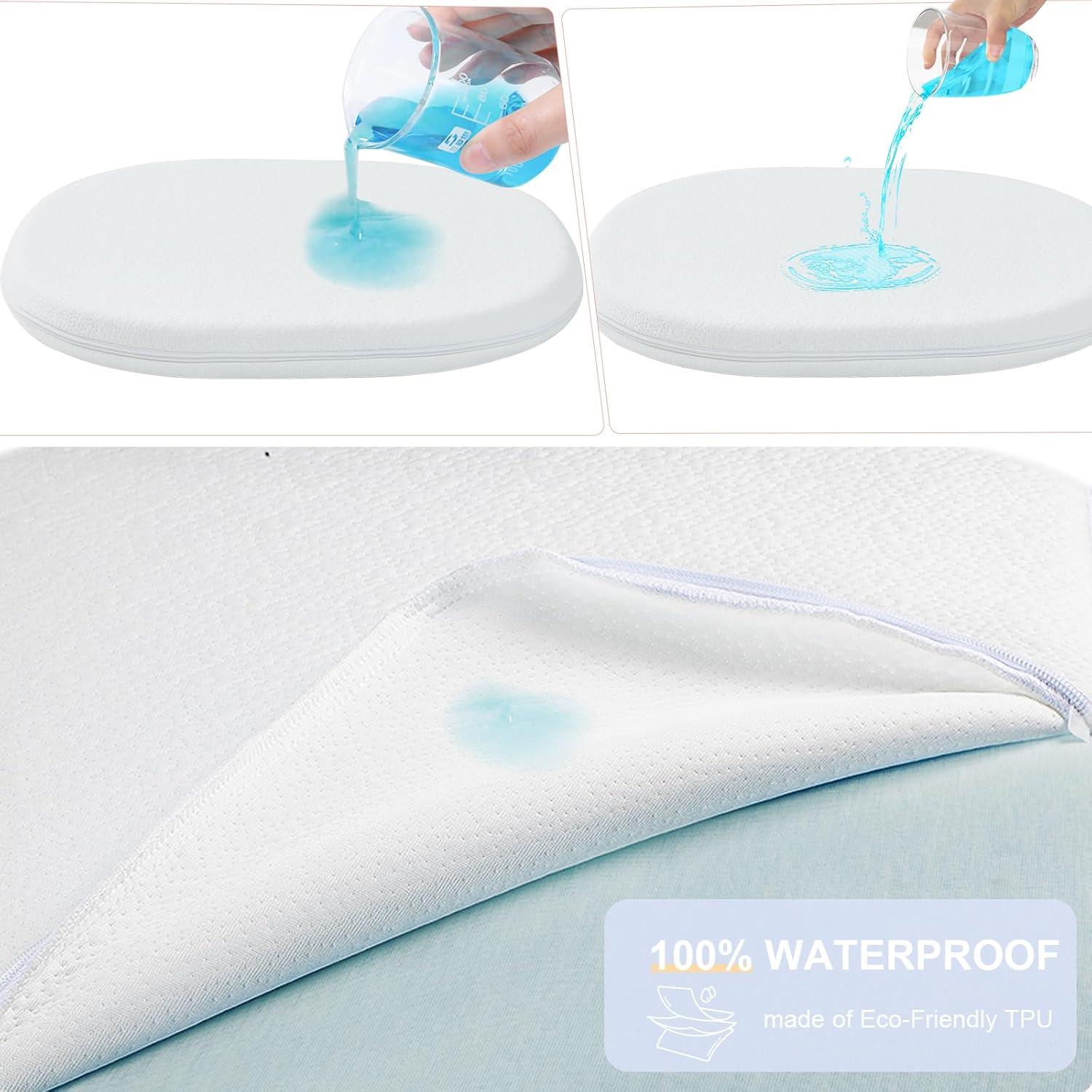 Colchón de cuna NeoBorn 61x52.8 cm viscoelástico impermeable