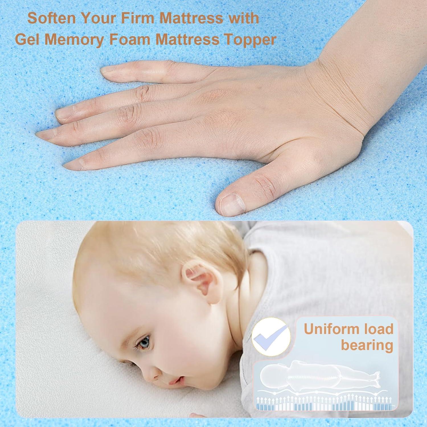 Colchón de cuna NeoBorn 61x52.8 cm viscoelástico impermeable