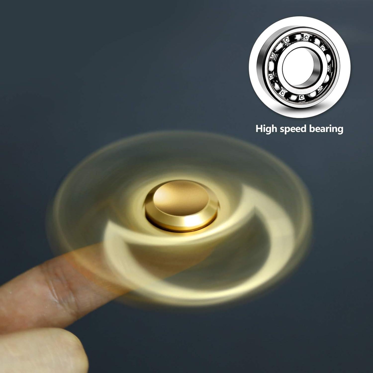 Fidget Spinner ATESSON Antiestrés Metal 12.7cm para Niños