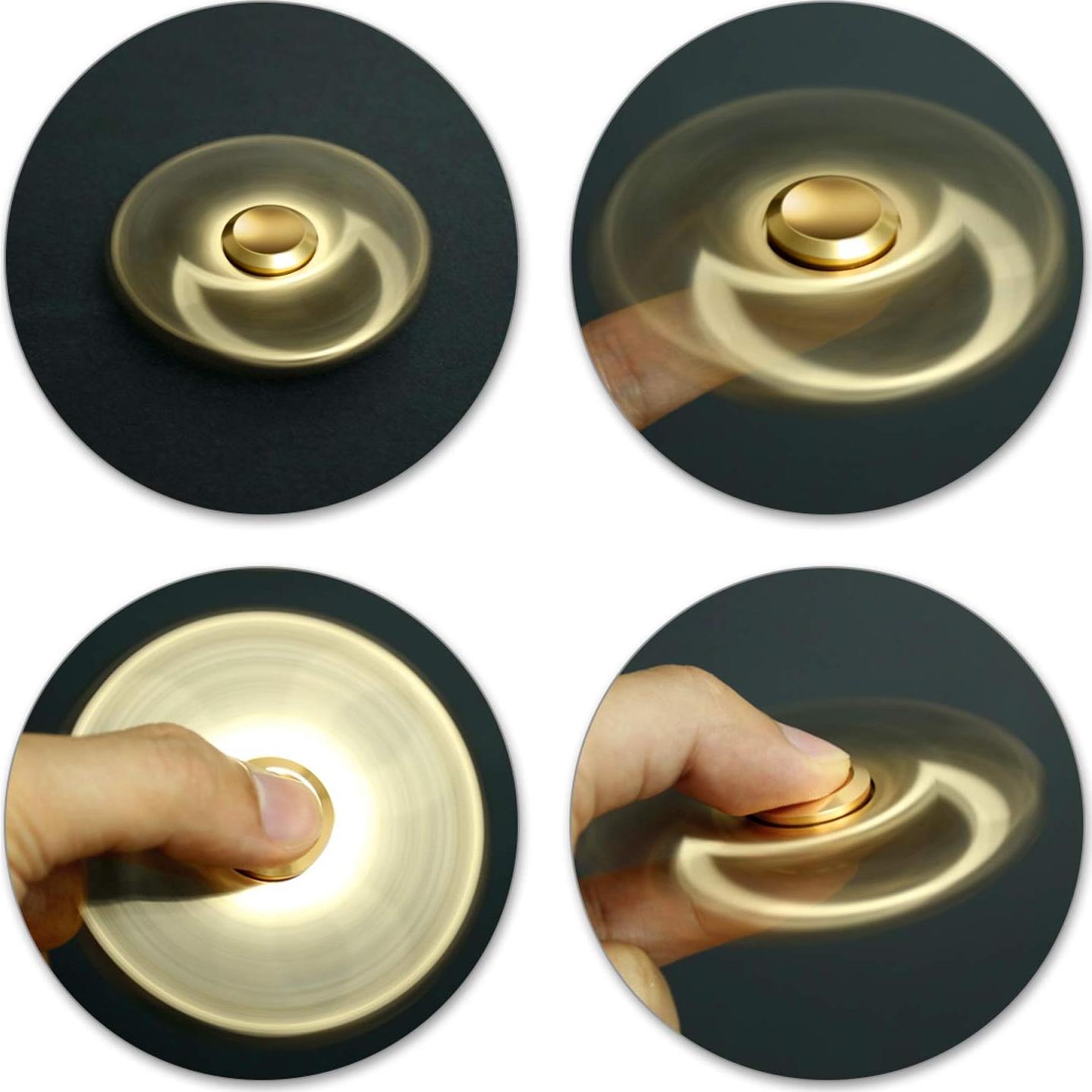 Fidget Spinner ATESSON Antiestrés Metal 12.7cm para Niños