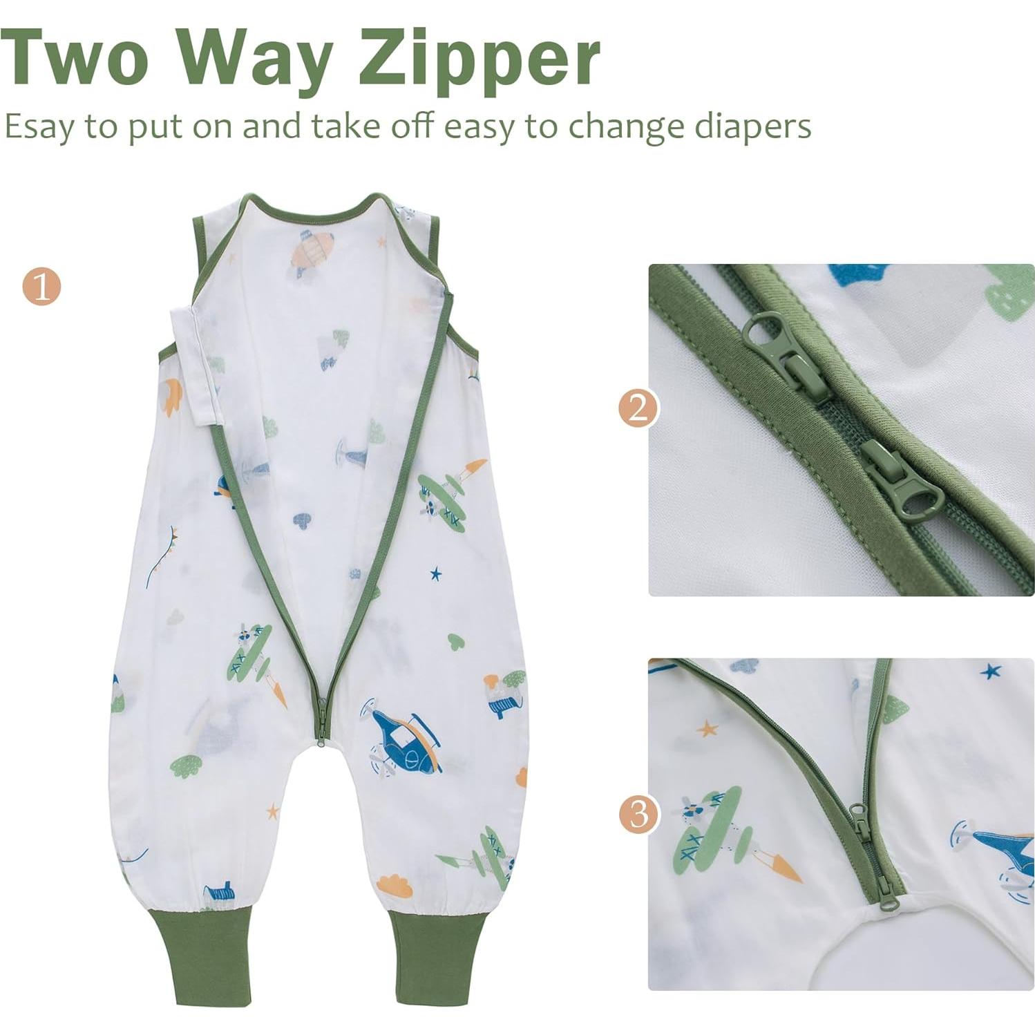 Saco de Sueño para Bebés con Pies Miracle Baby TOG 0.5