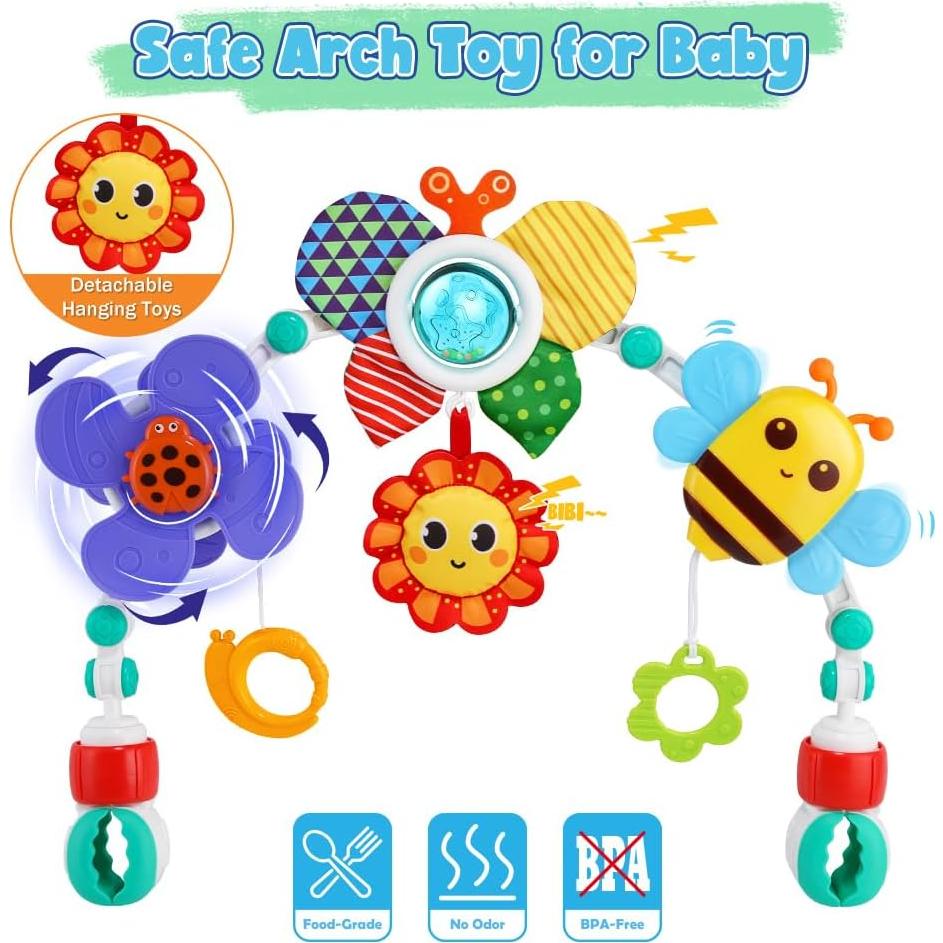 Arco de Juguete Ajustable SINOMARS para Cochecito de Bebé