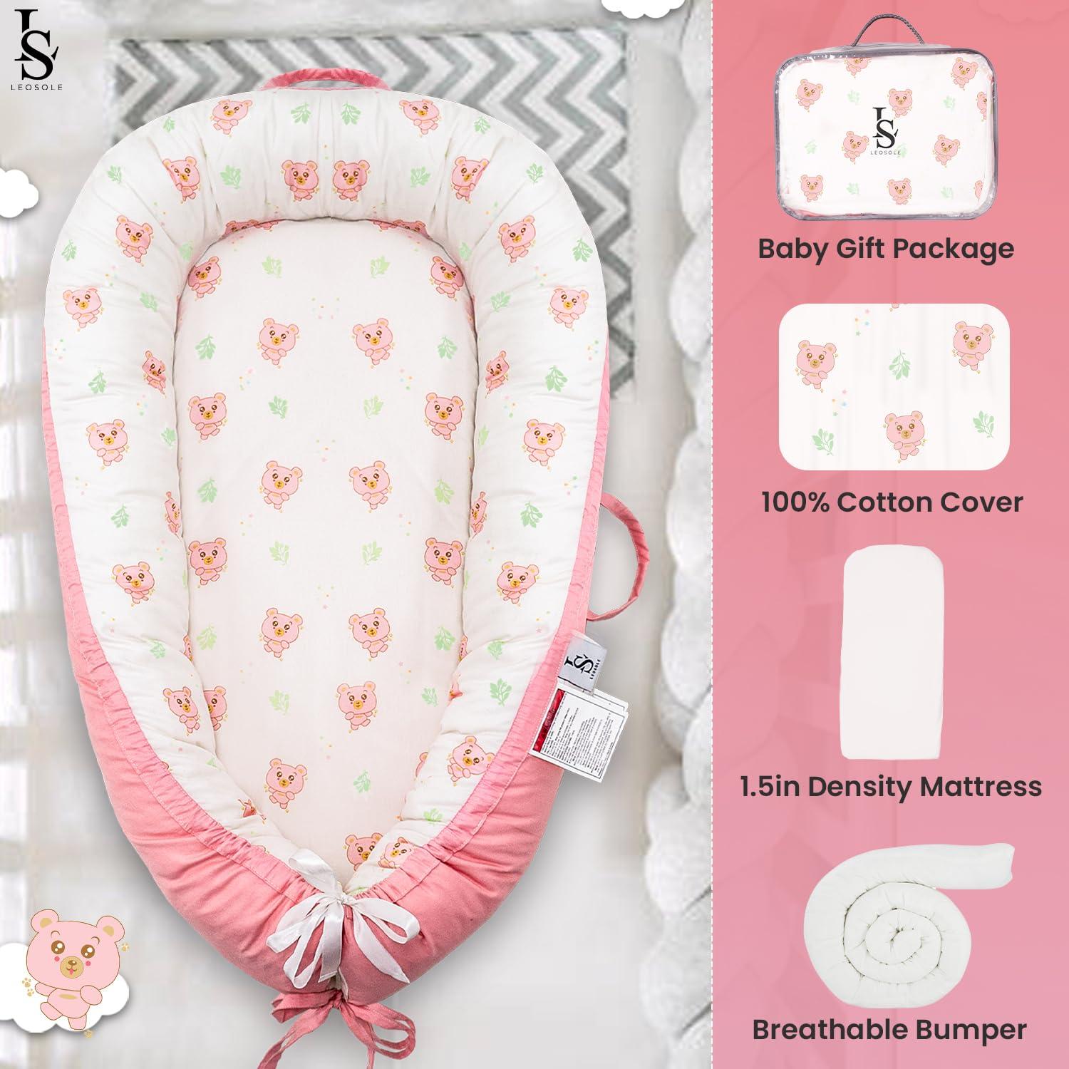 Cojín para Bebés Leosole Oso Rubor 0-24 Meses Transpirable
