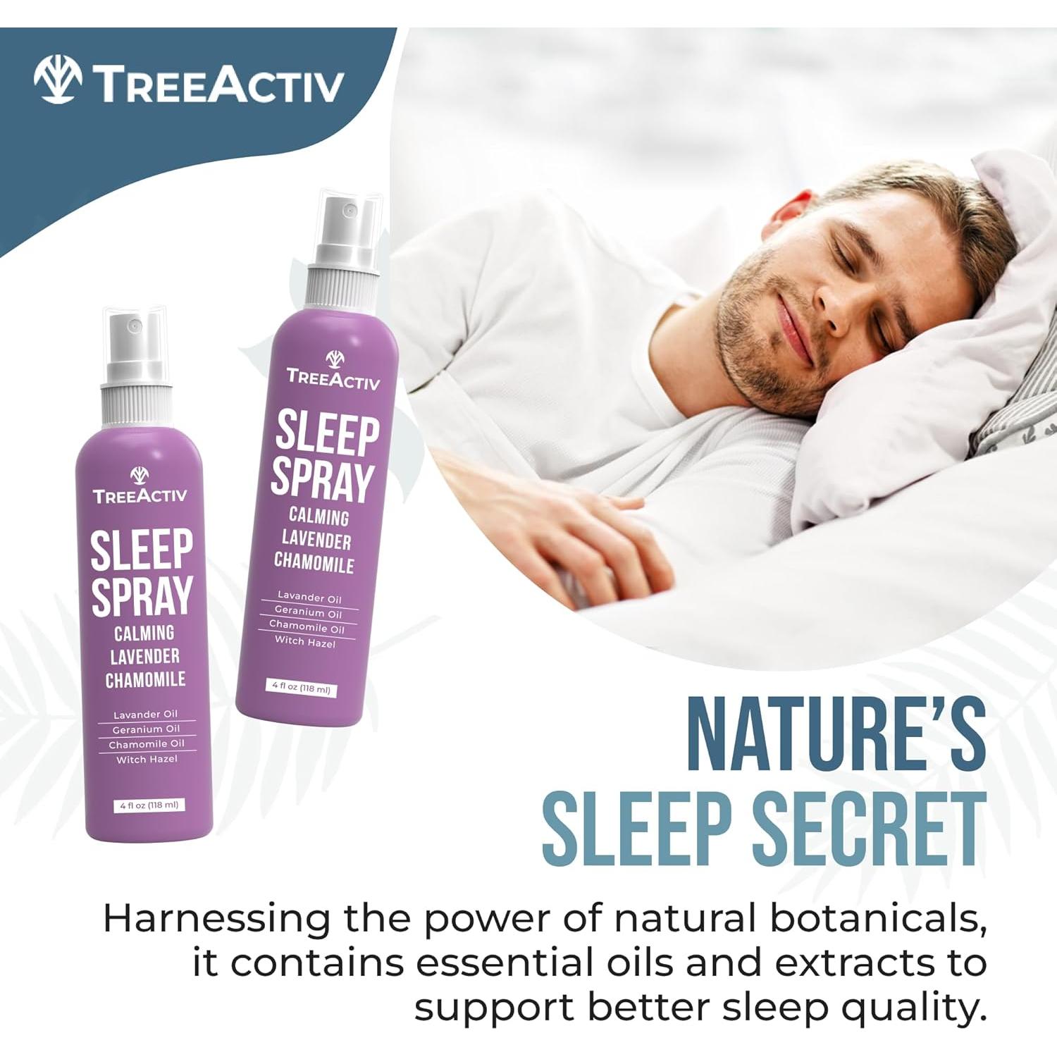 Spray para Dormir TreeActiv 1000 Pulverizaciones Lavanda Manzanilla
