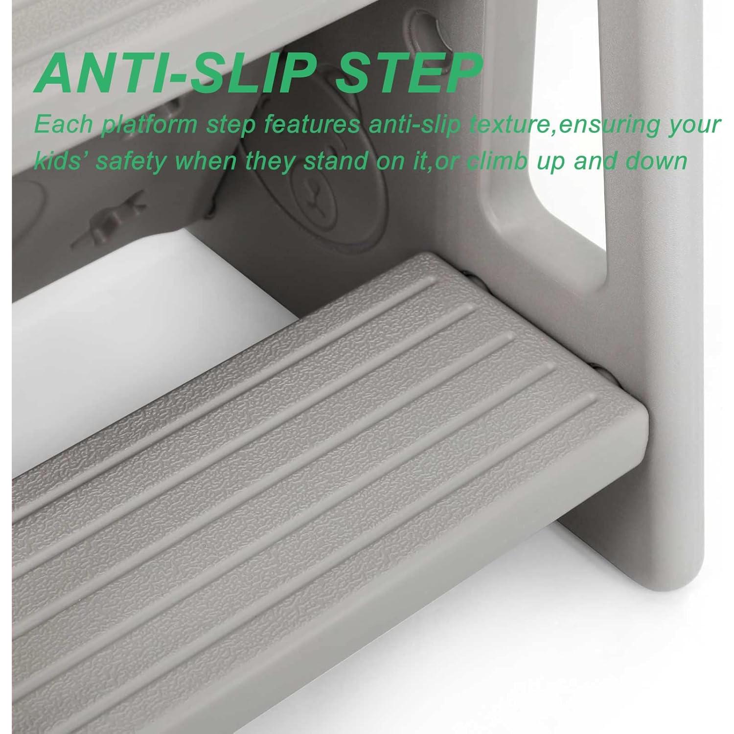 Escalera de Cocina para Niños RELIANCER Ajustable 3 Alturas