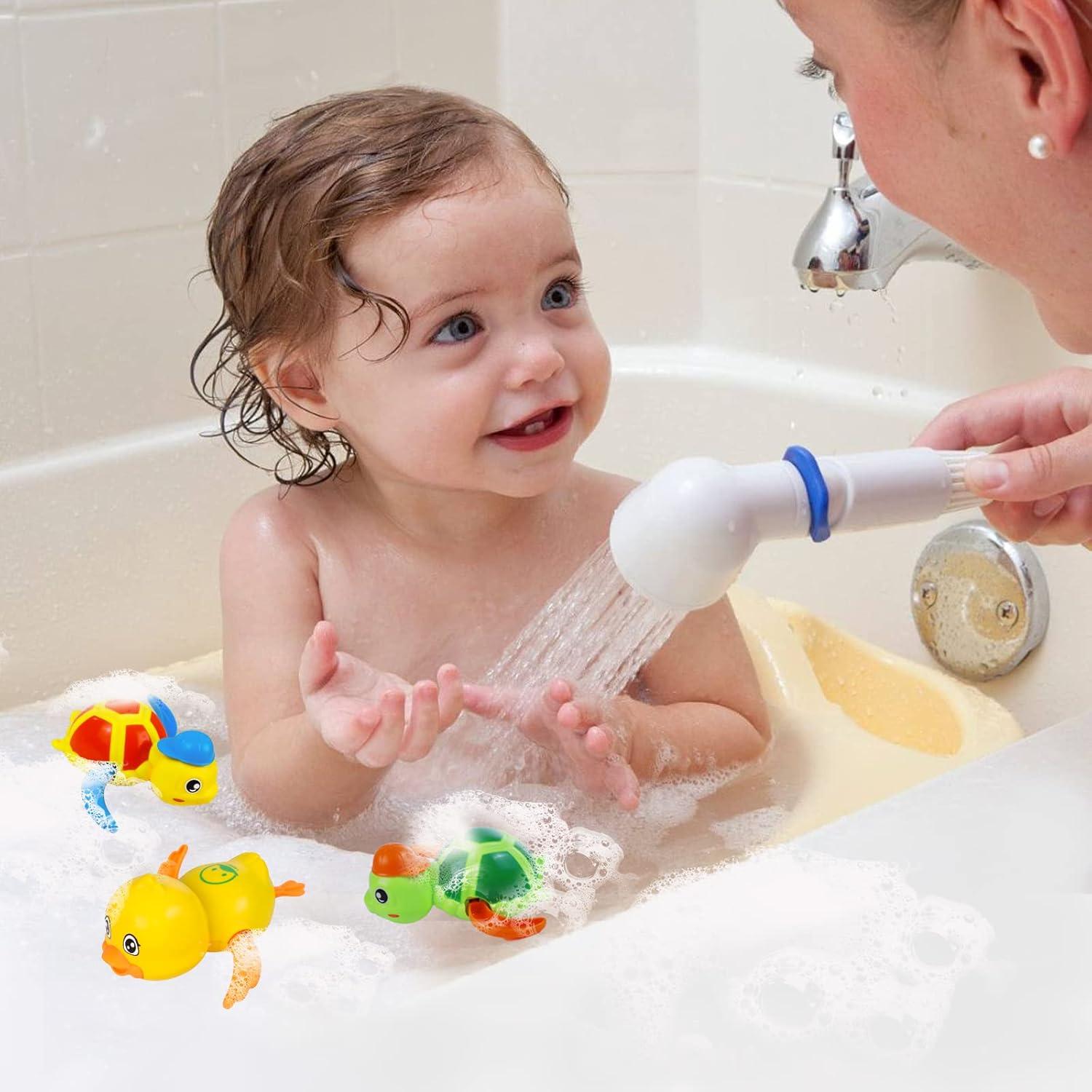 Juguetes de baño Cuterabit - Tortugas y Pato Nadadores