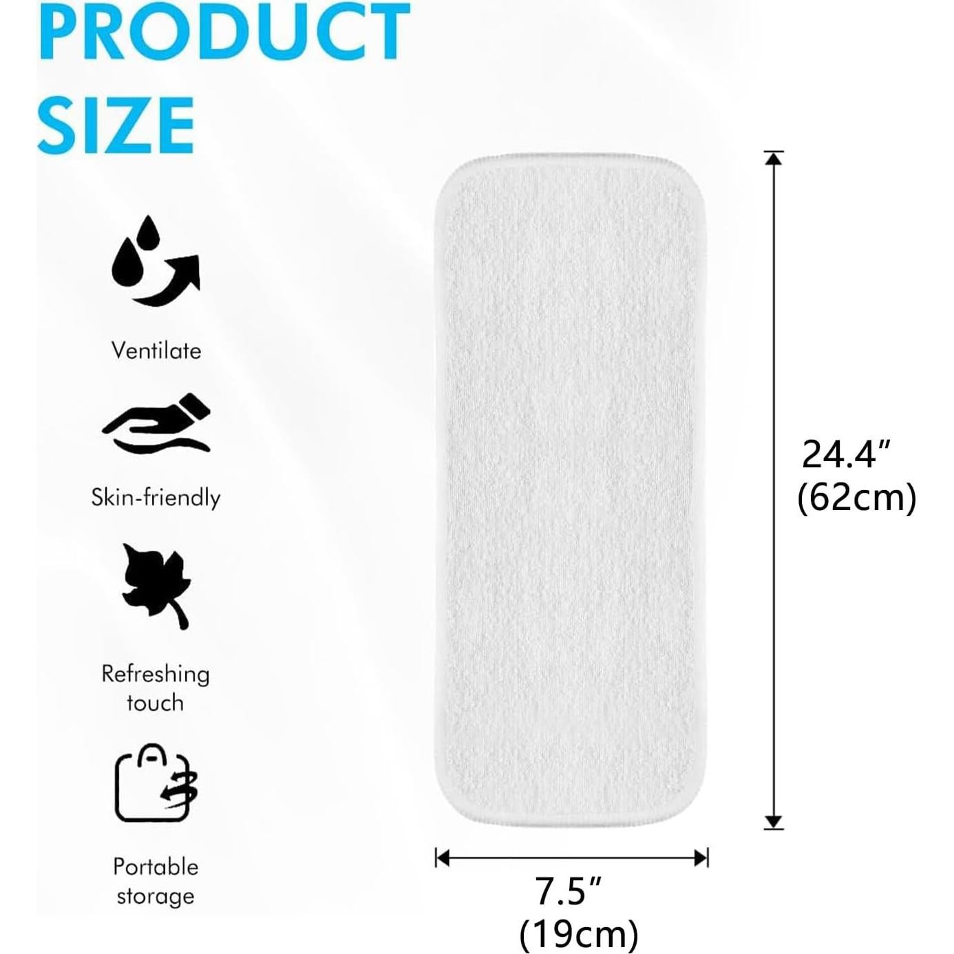 Paquete de 6 forros de microfibra de rayón grandes para pañales