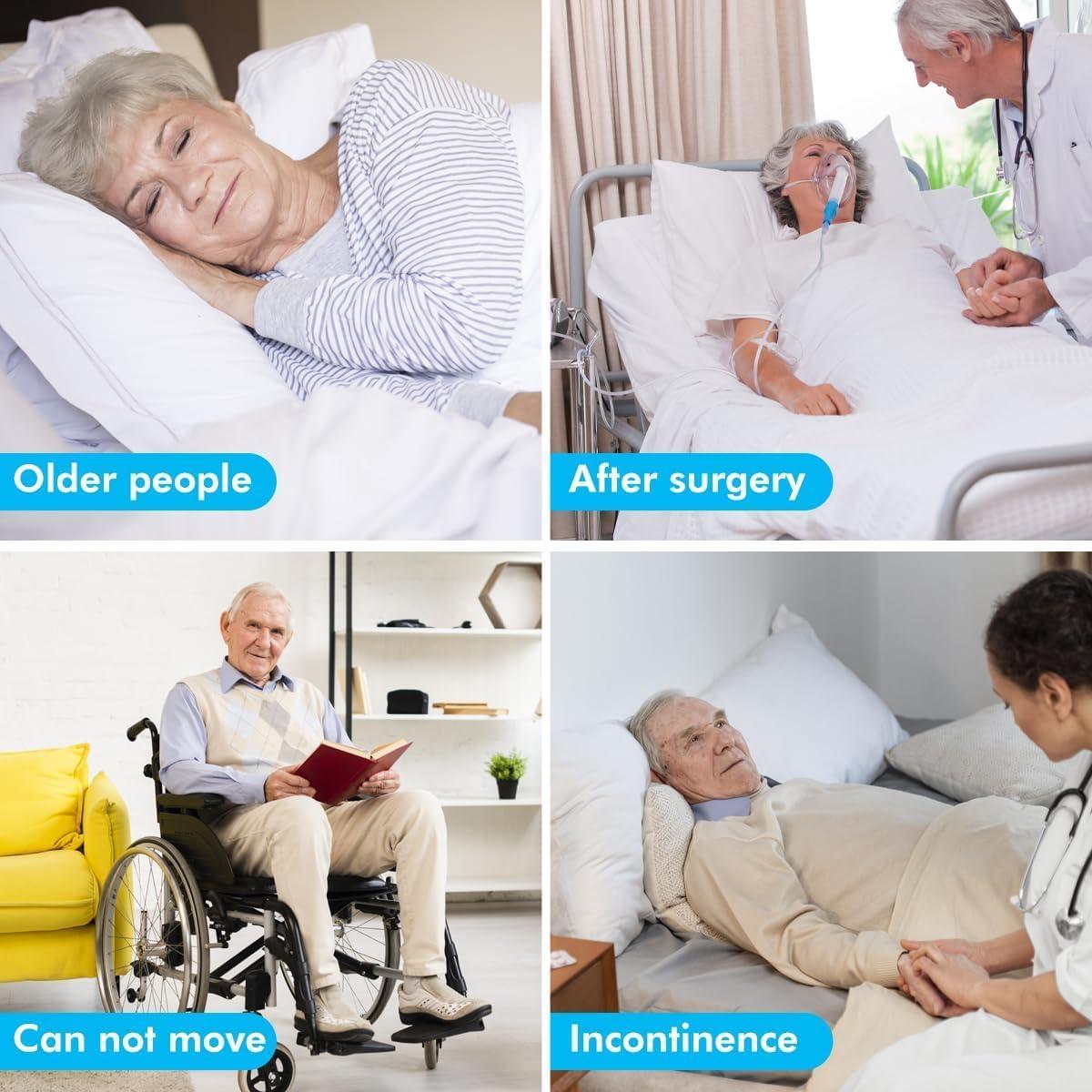 Paquete de 6 forros de microfibra de rayón grandes para pañales