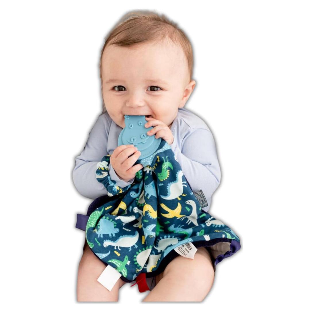 Manta Comfortchew Cheeky Chompers con Mordedor Dino Bebé