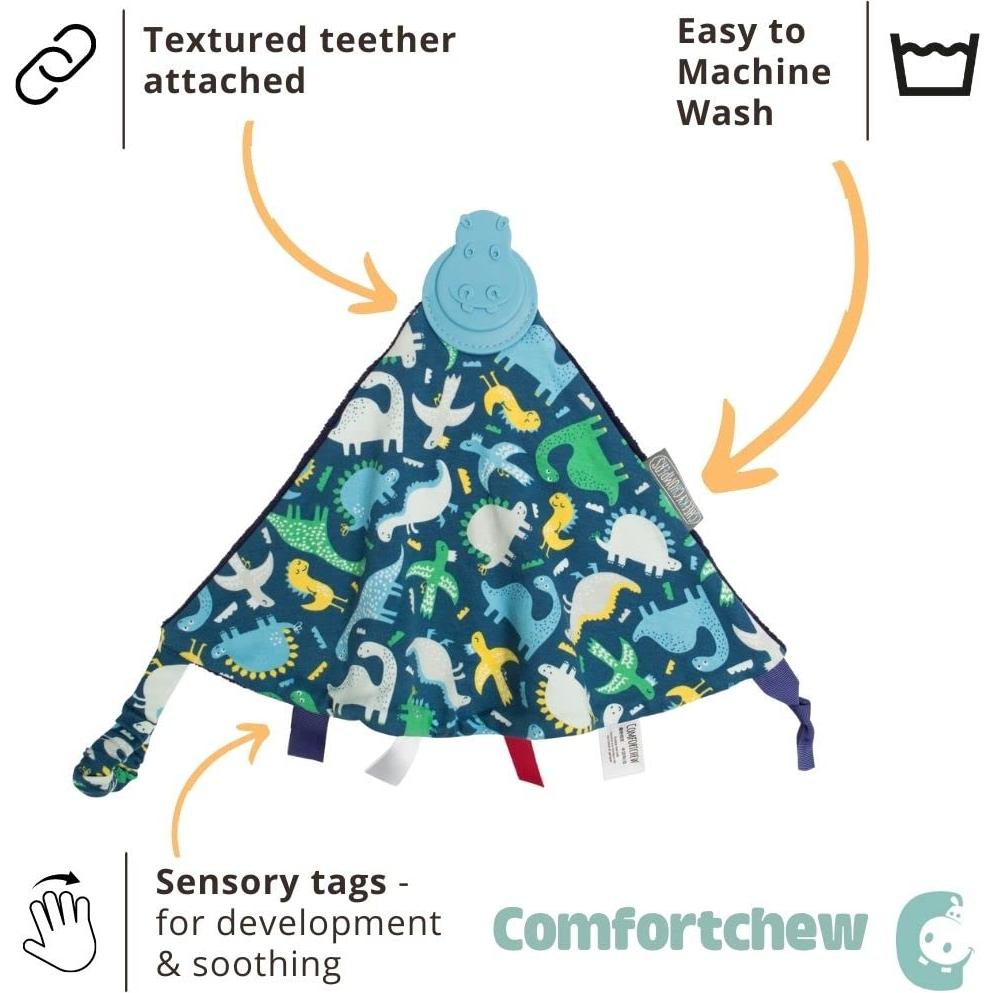 Manta Comfortchew Cheeky Chompers con Mordedor Dino Bebé