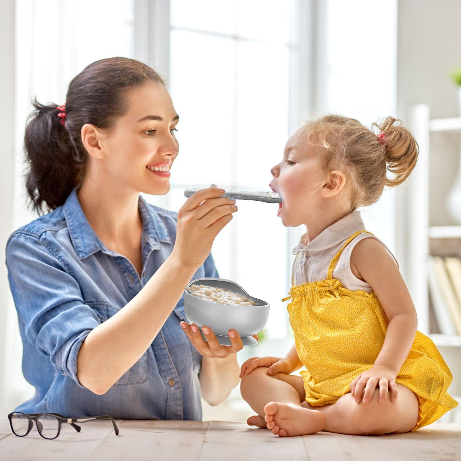 Juego de Alimentación de Silicona MIICASA 12 Piezas para Bebés