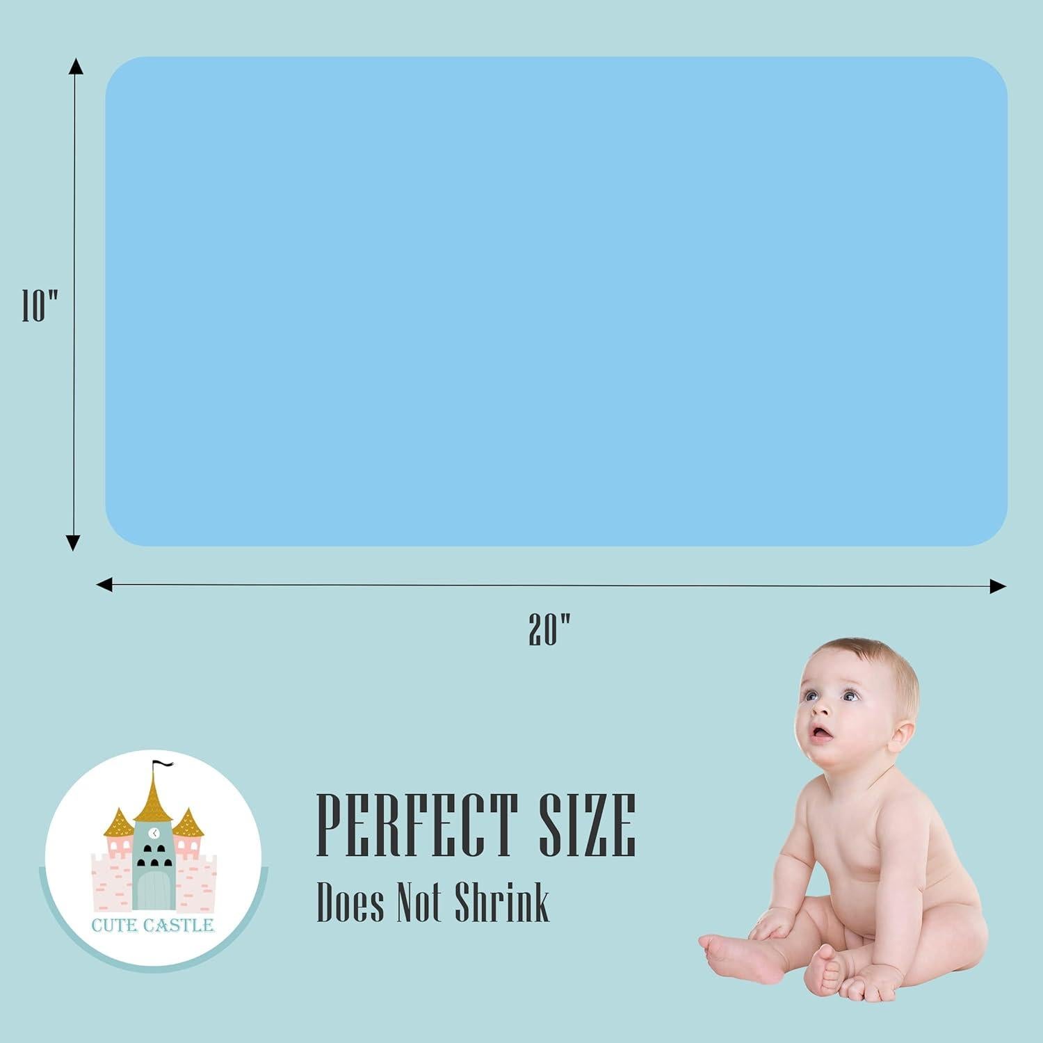 Paquete de 24 Paños de Muselina Cute Castle 100% Algodón 50.8x25.4 cm